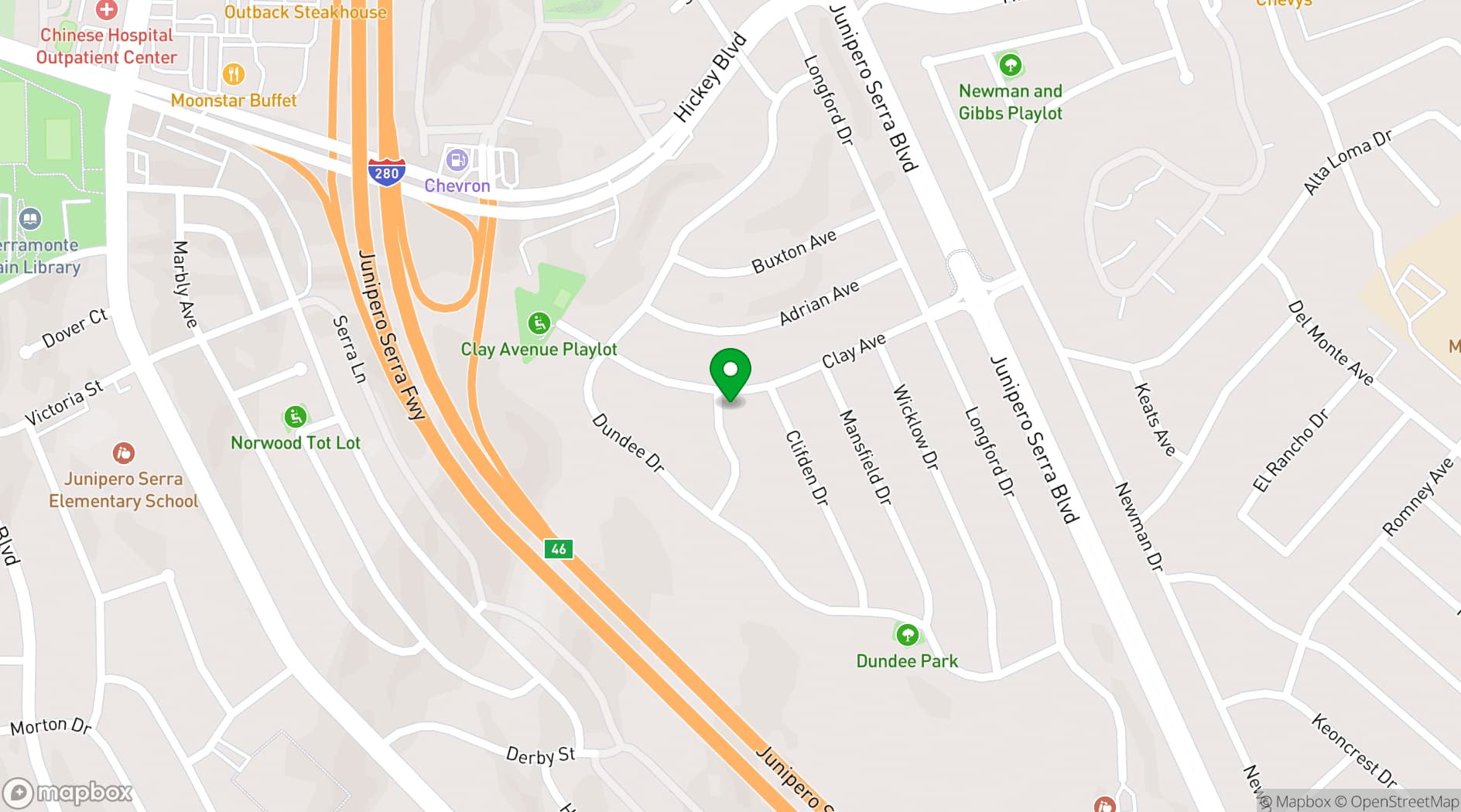 Map showing The Project Drama