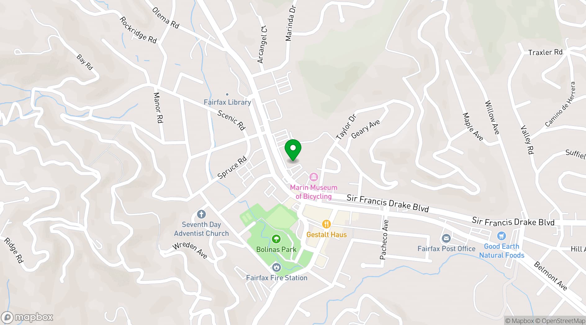 Map showing Splitrock Tap & Wheel