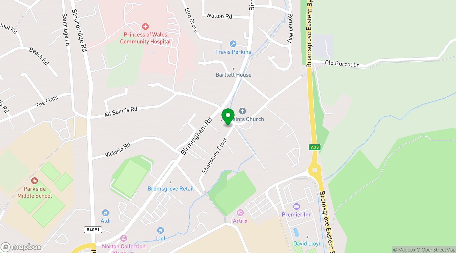 Map showing Chloe May's Dance Academy