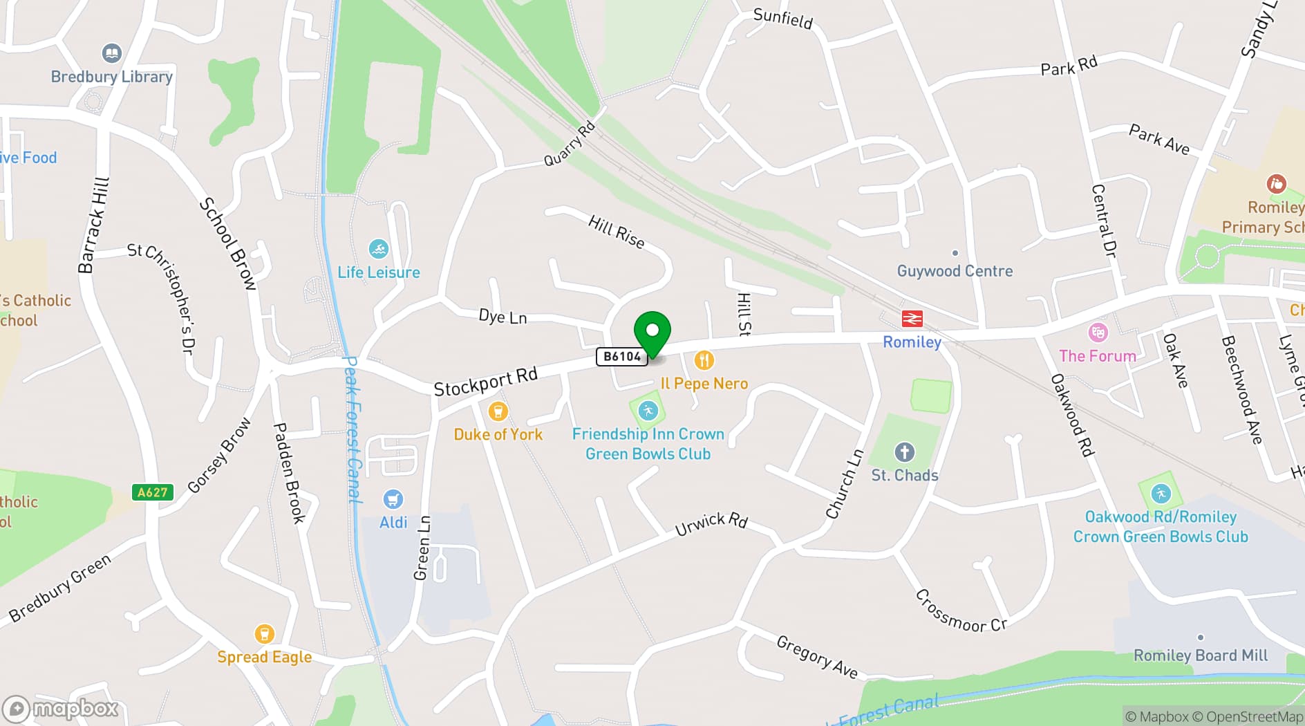 Map showing Signol Community Centre
