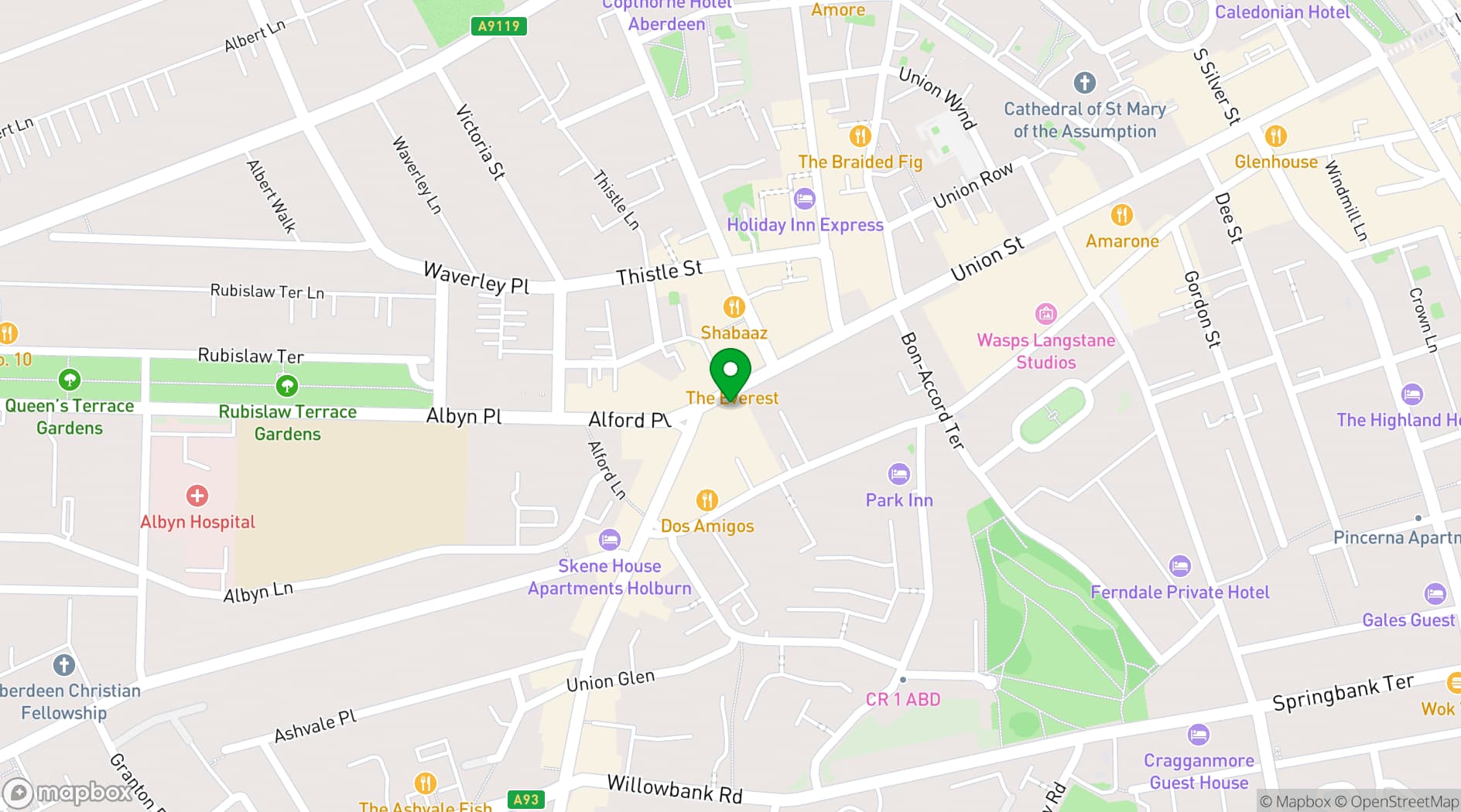 Map showing 491 Union Street