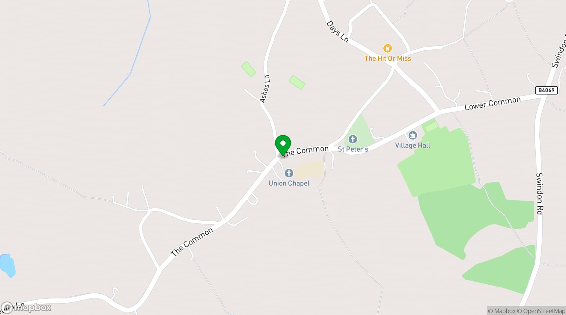 Map showing Church Farm Estate