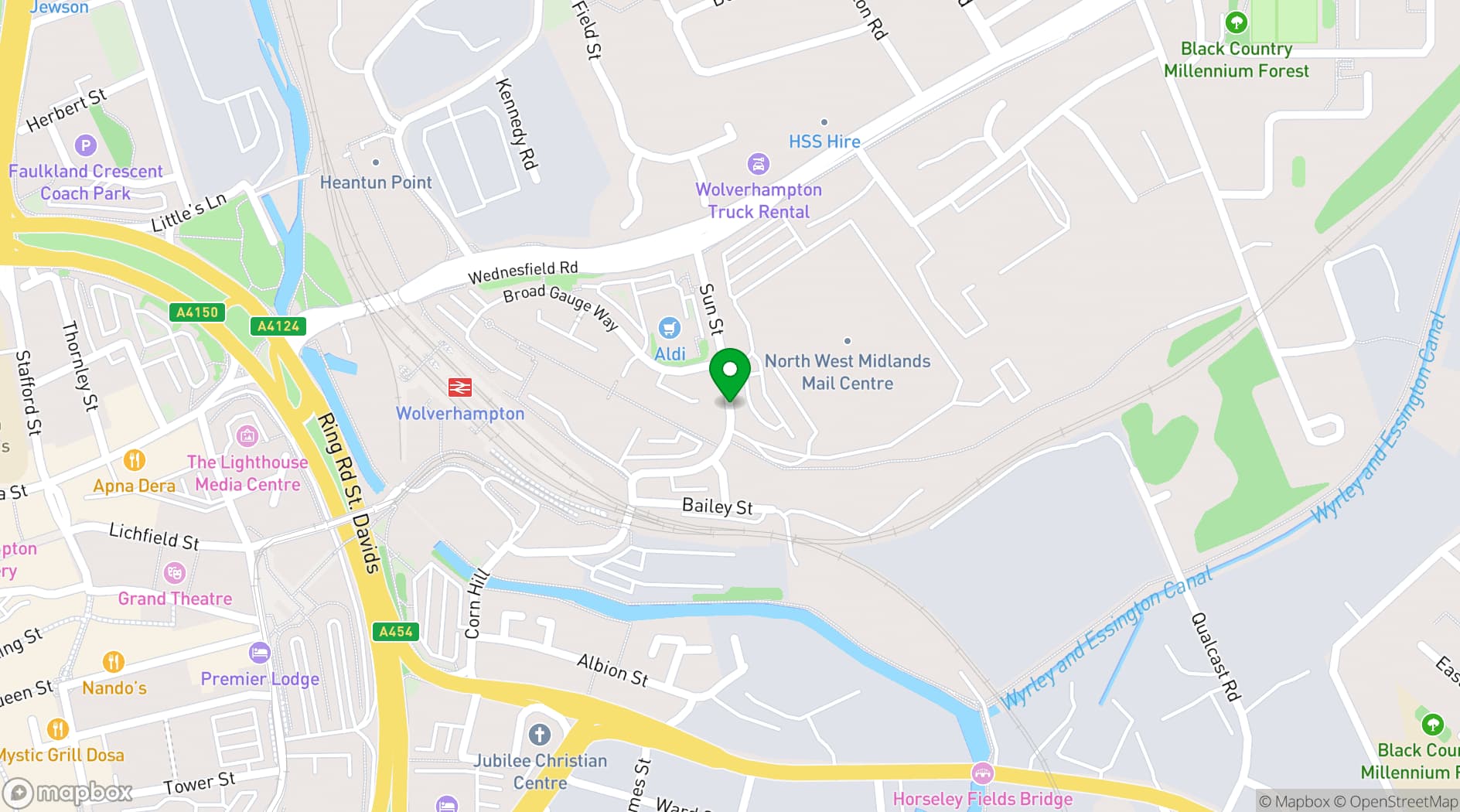 Map showing Grand Station Conference and Events Venue