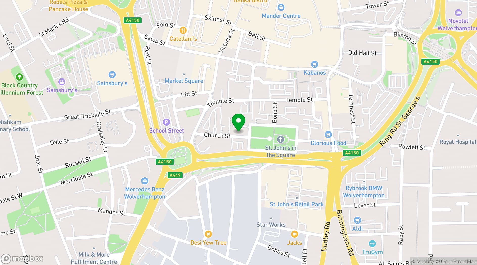 Map showing The Lost & Found