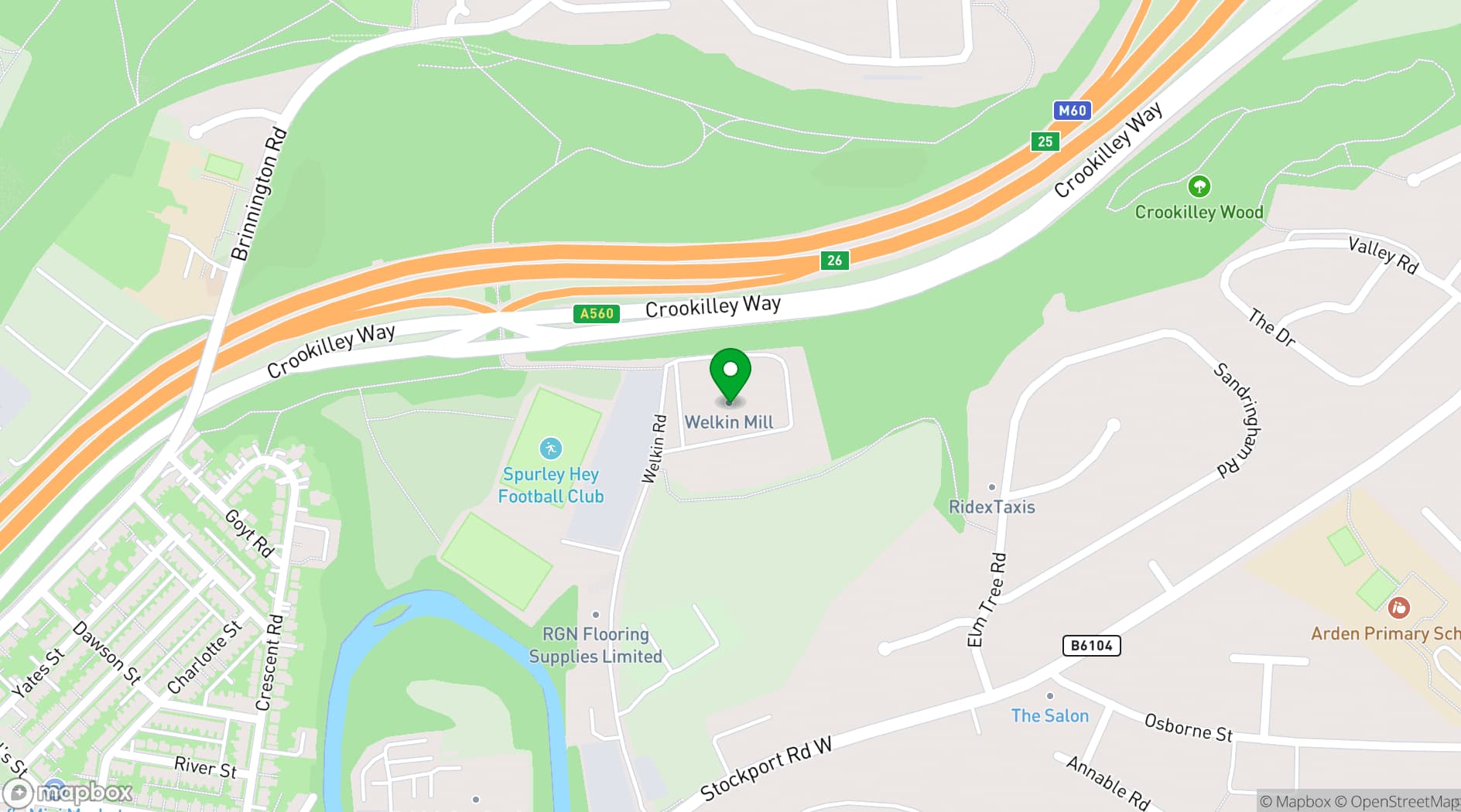 Map showing Do It Ourselves (DIO) Music Studios