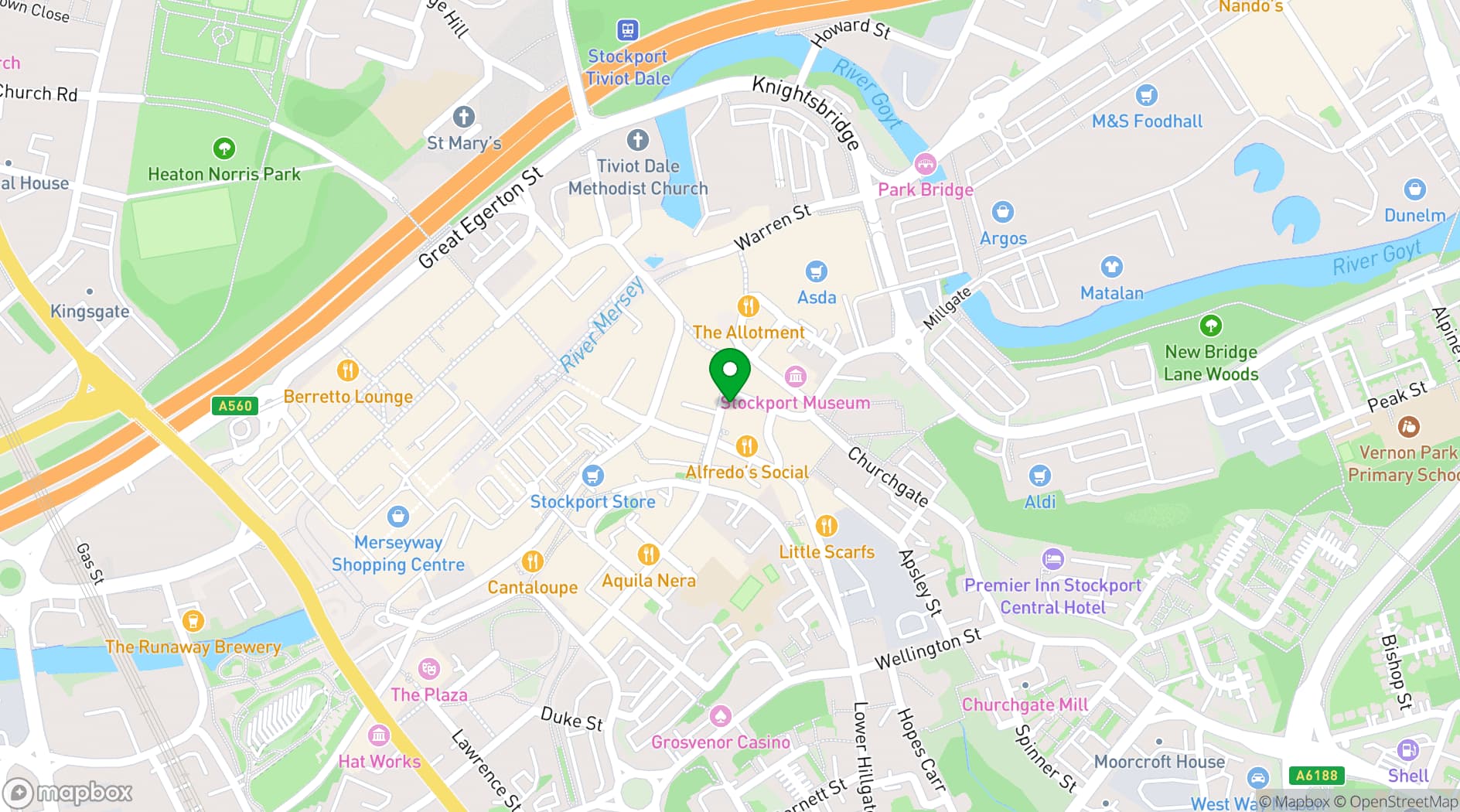 Map showing Profolk