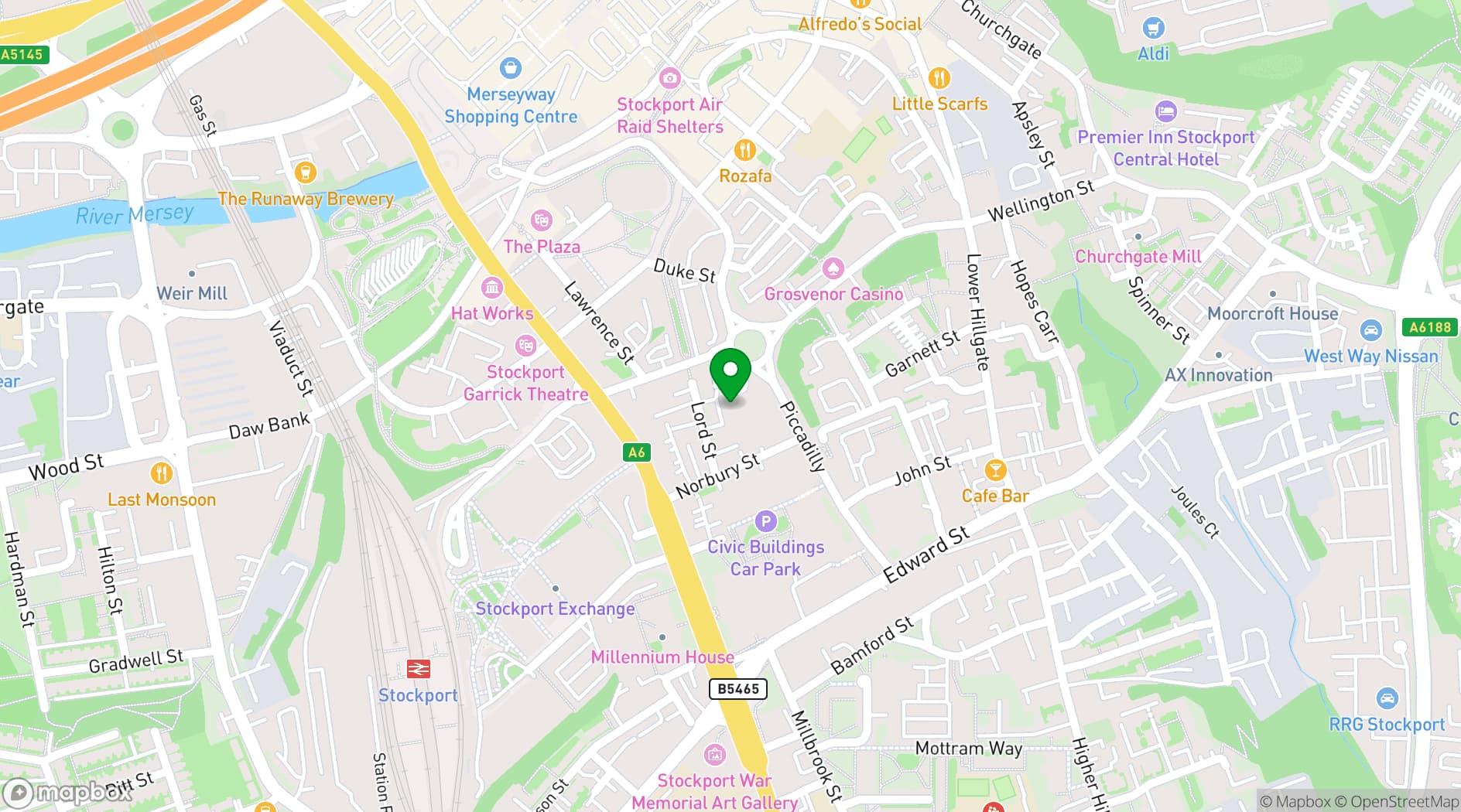 Map showing PINK