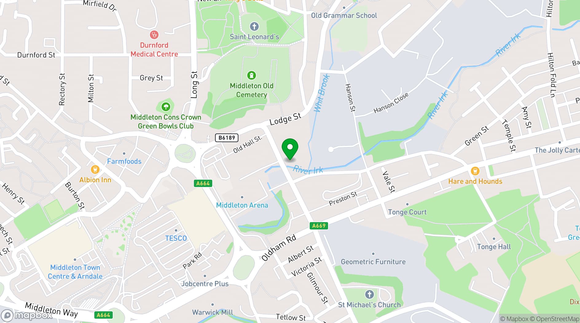 Map showing The Engine House MCR