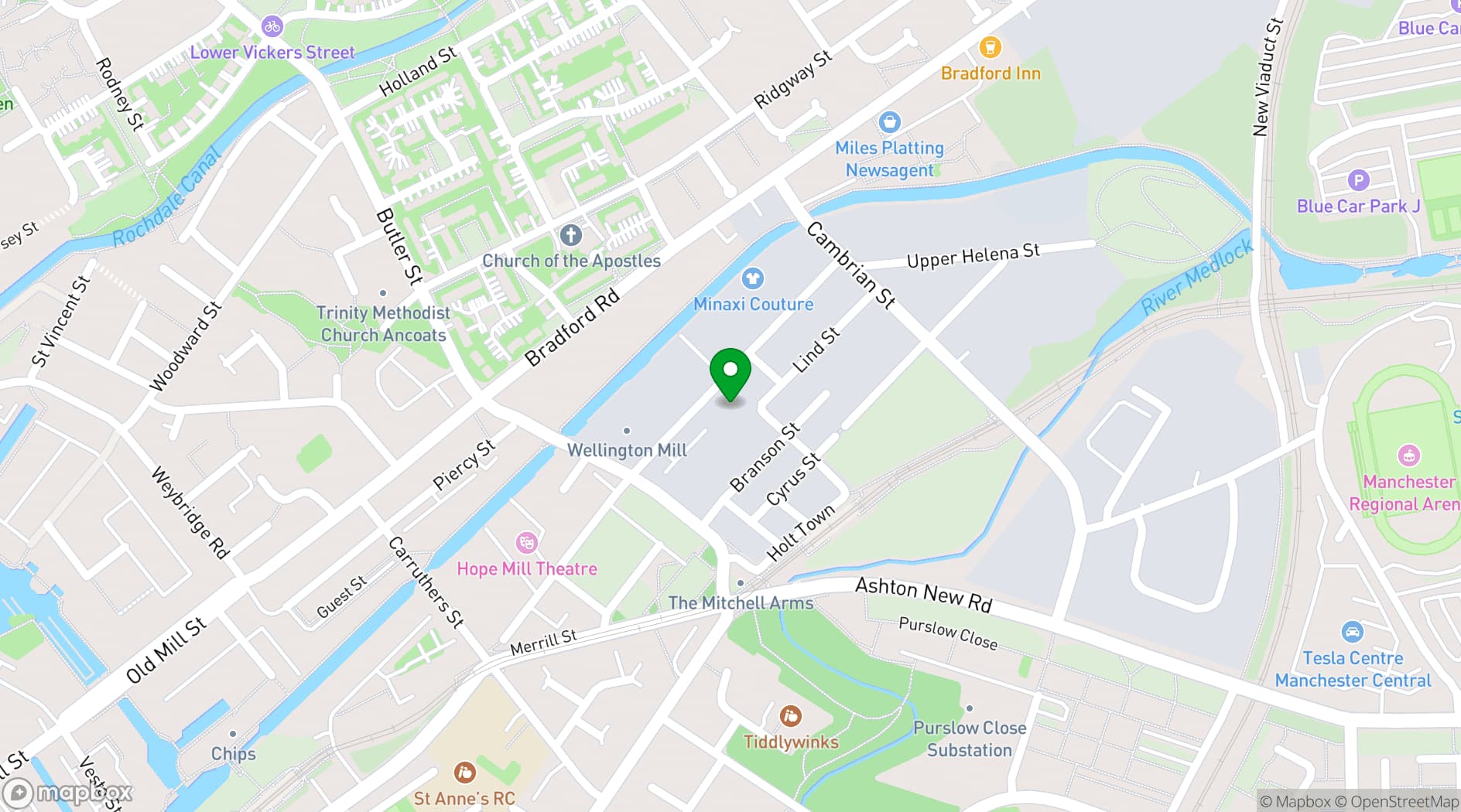Map showing AWOL Studios
