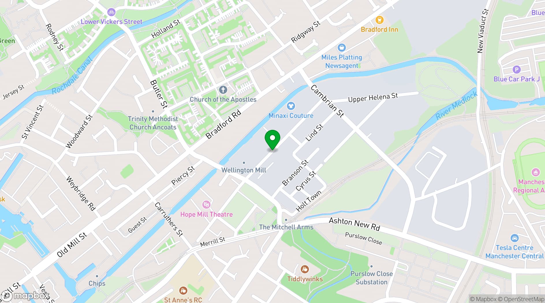 Map showing Blackout Studio