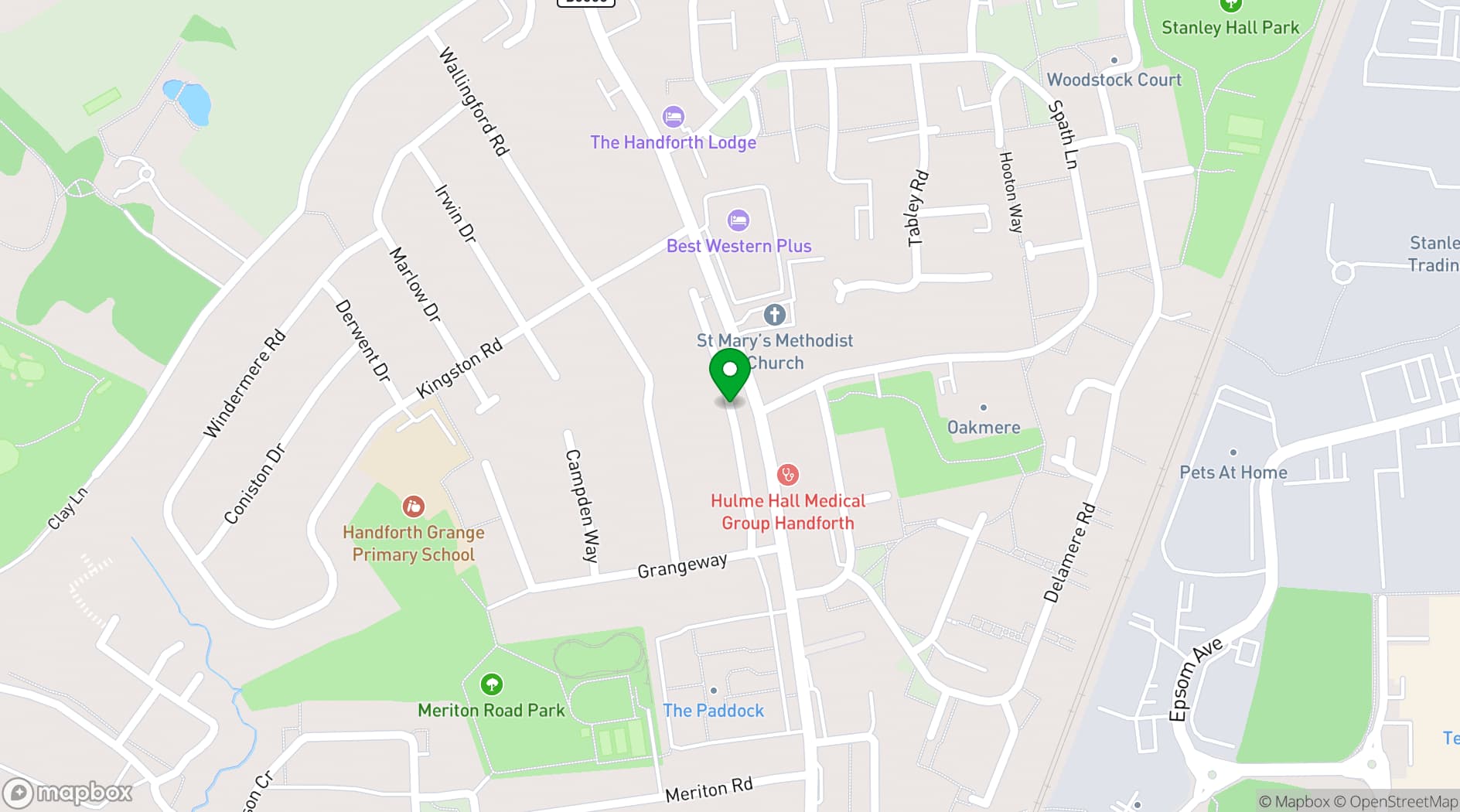 Map showing Brilliant venues collection