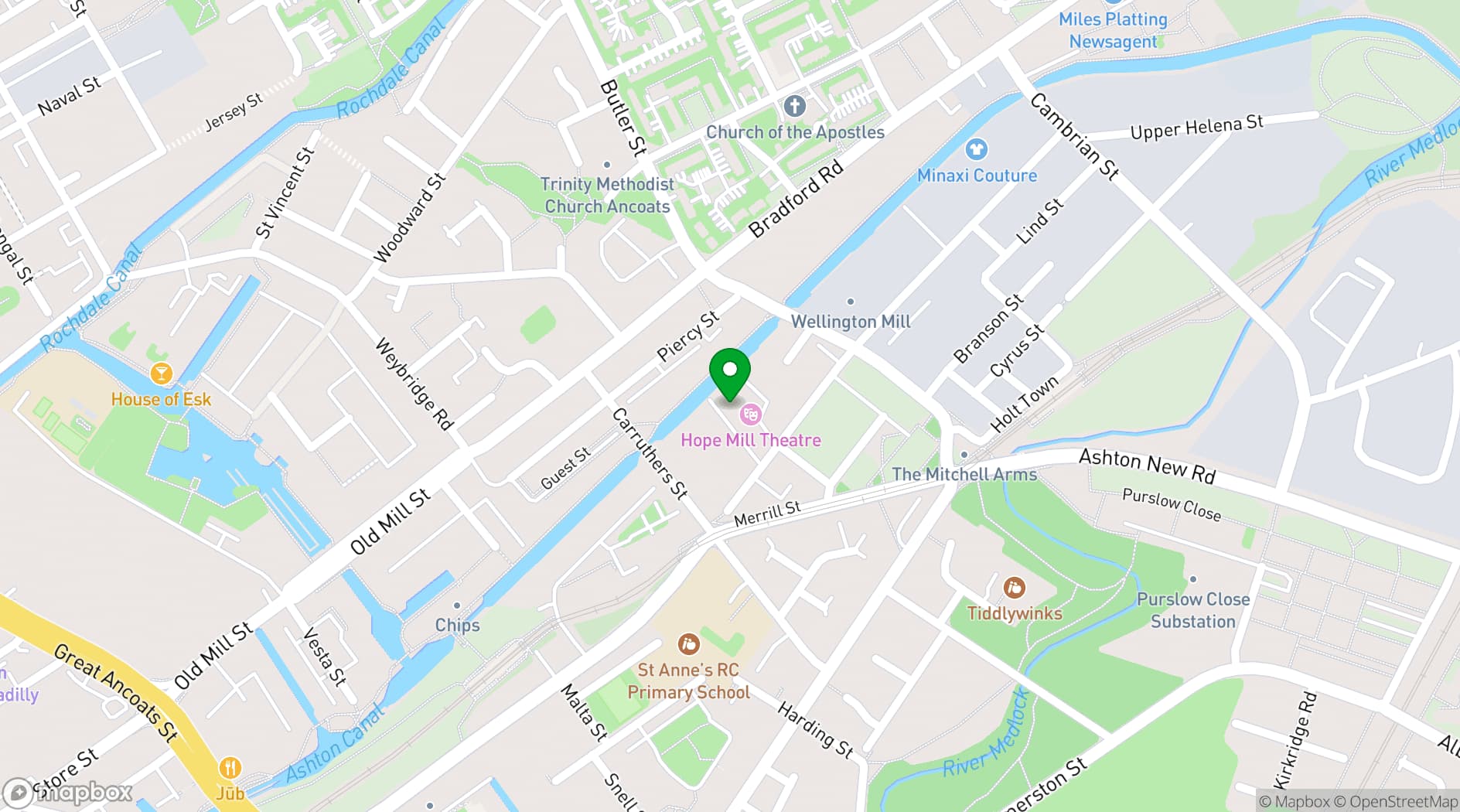 Map showing Play With Fire Studios