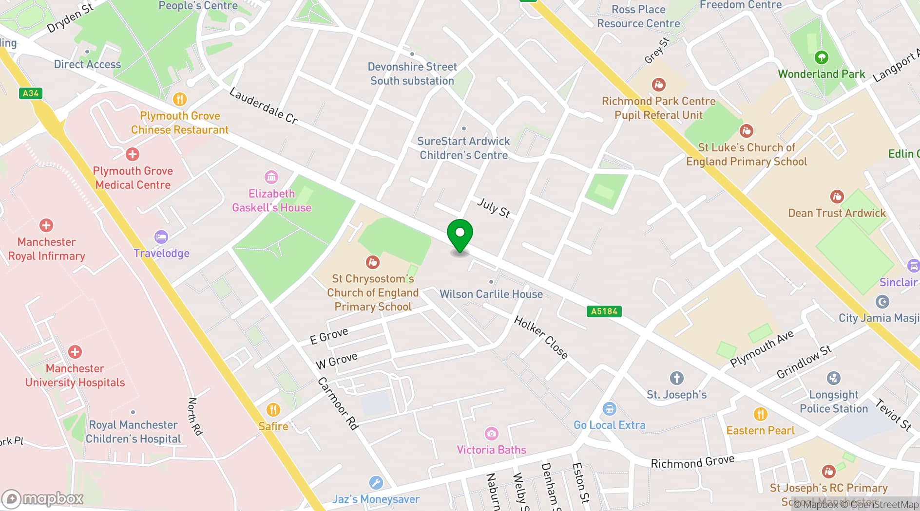 Map showing Chuck Gallery