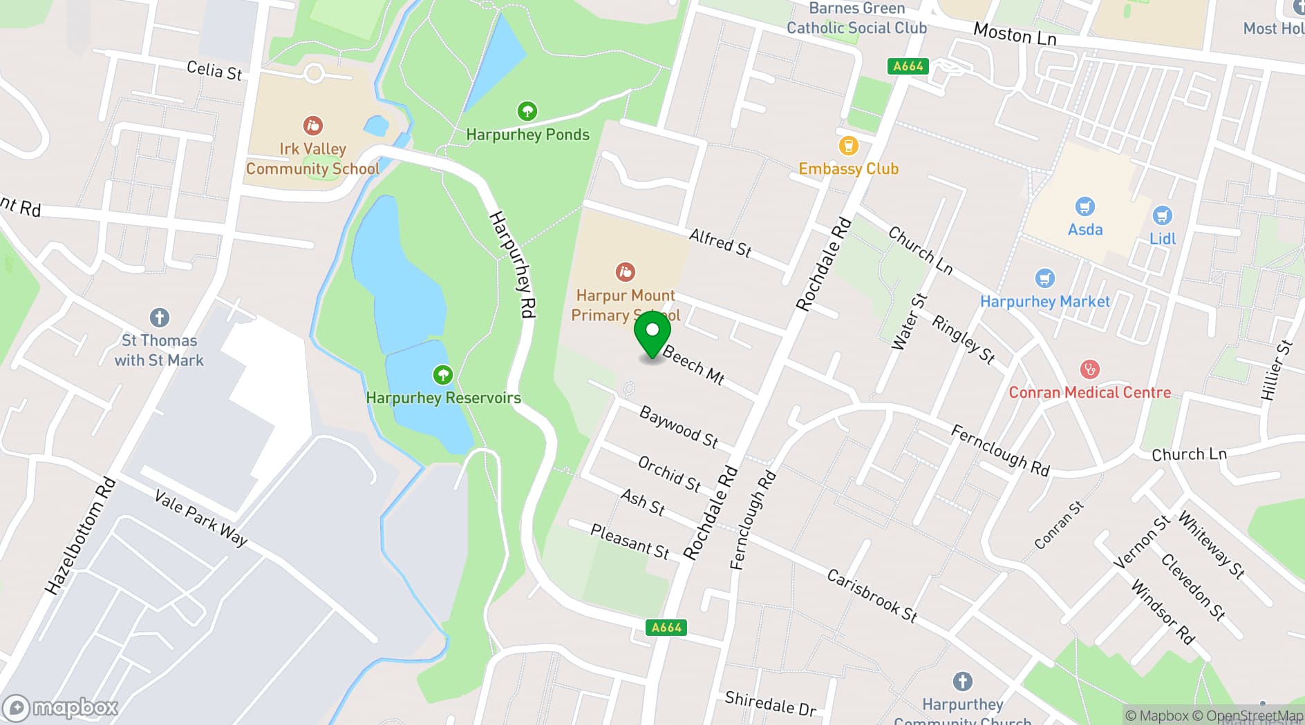 Map showing The Urban Courtyard