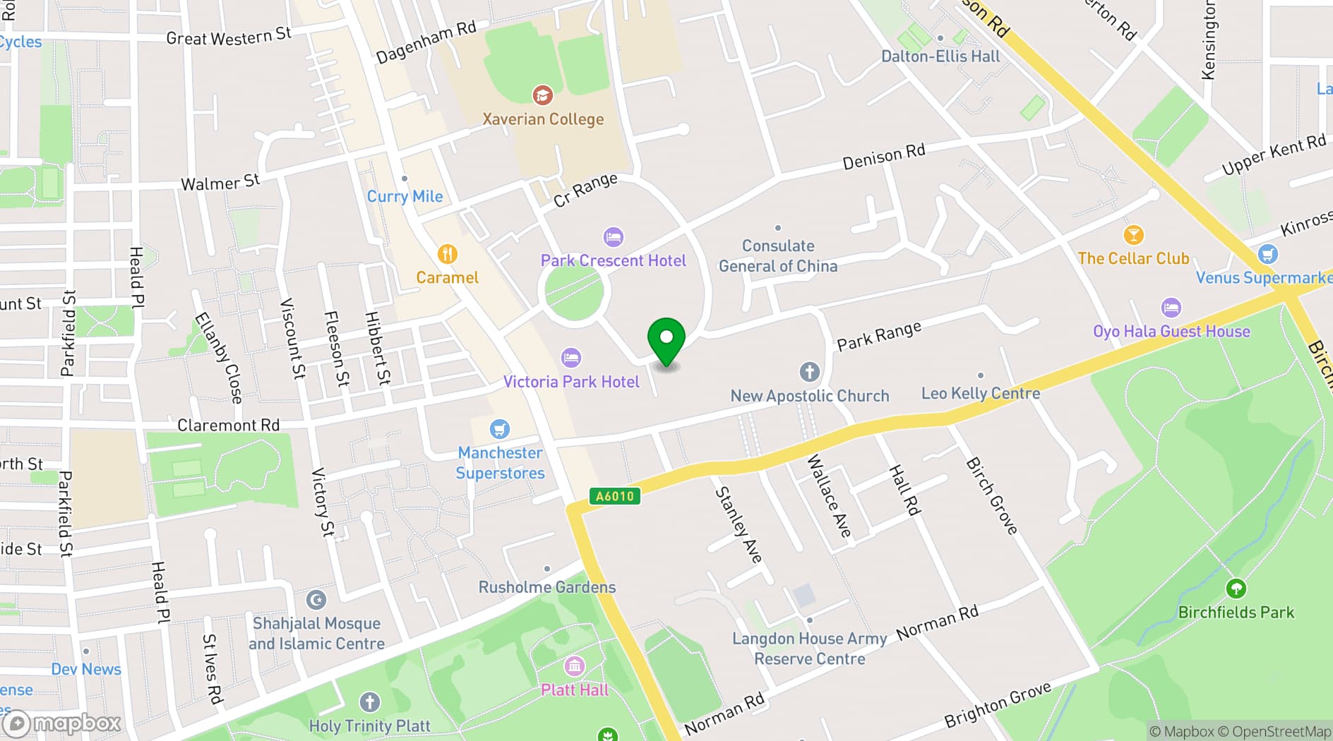 Map showing Antwerp Mansion