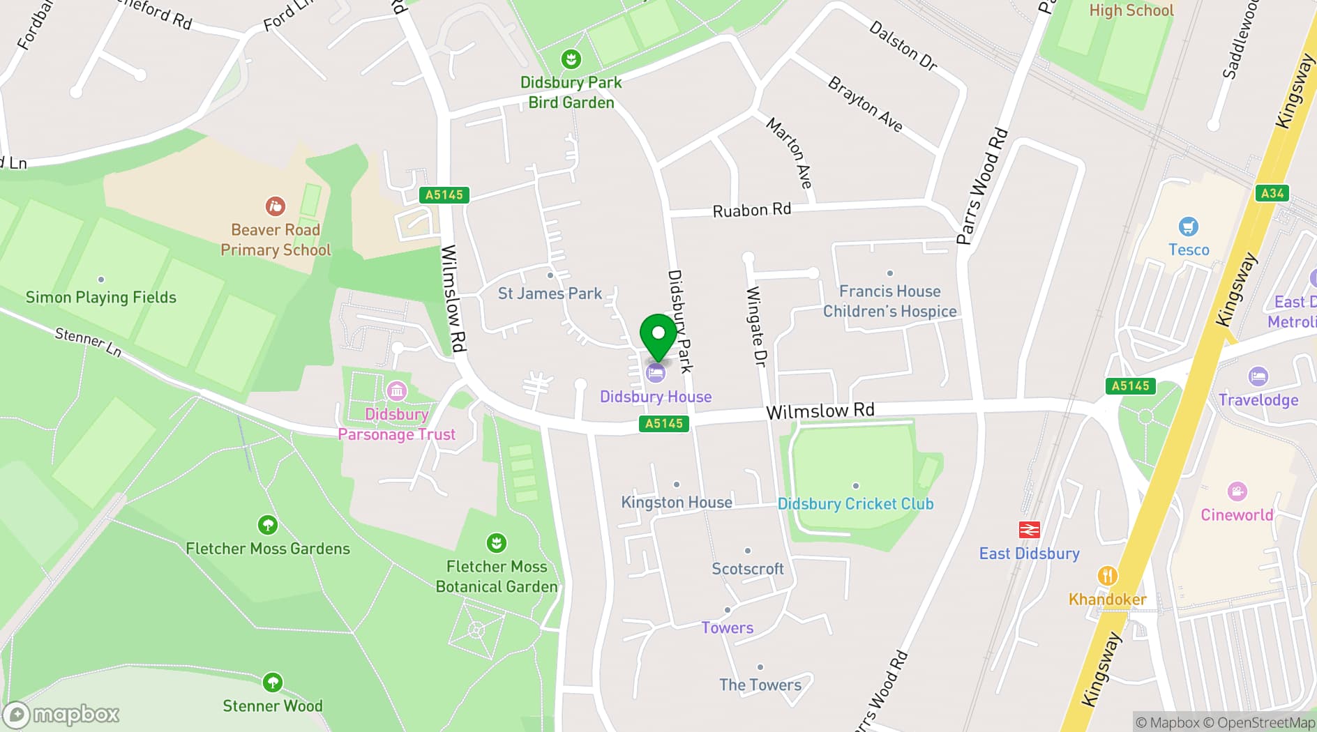 Map showing Large Victorian House