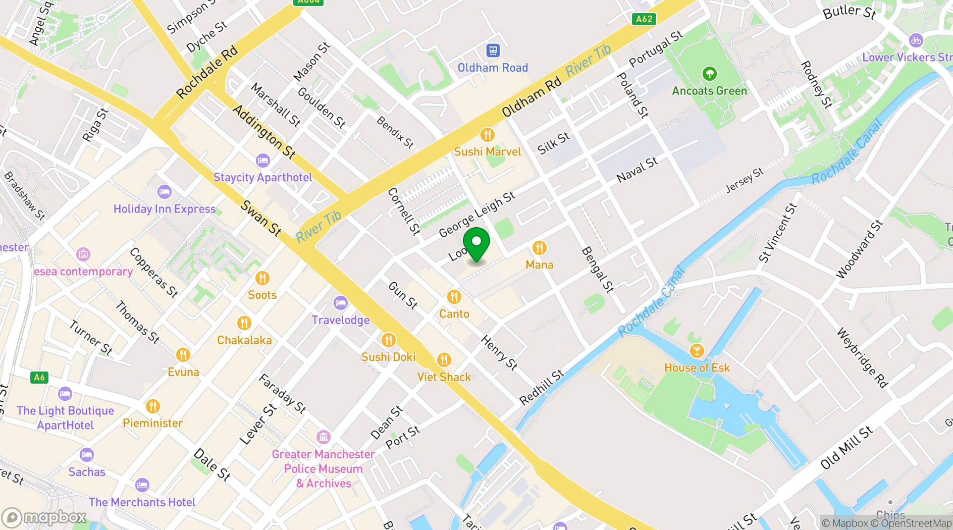 Map showing The Counter House
