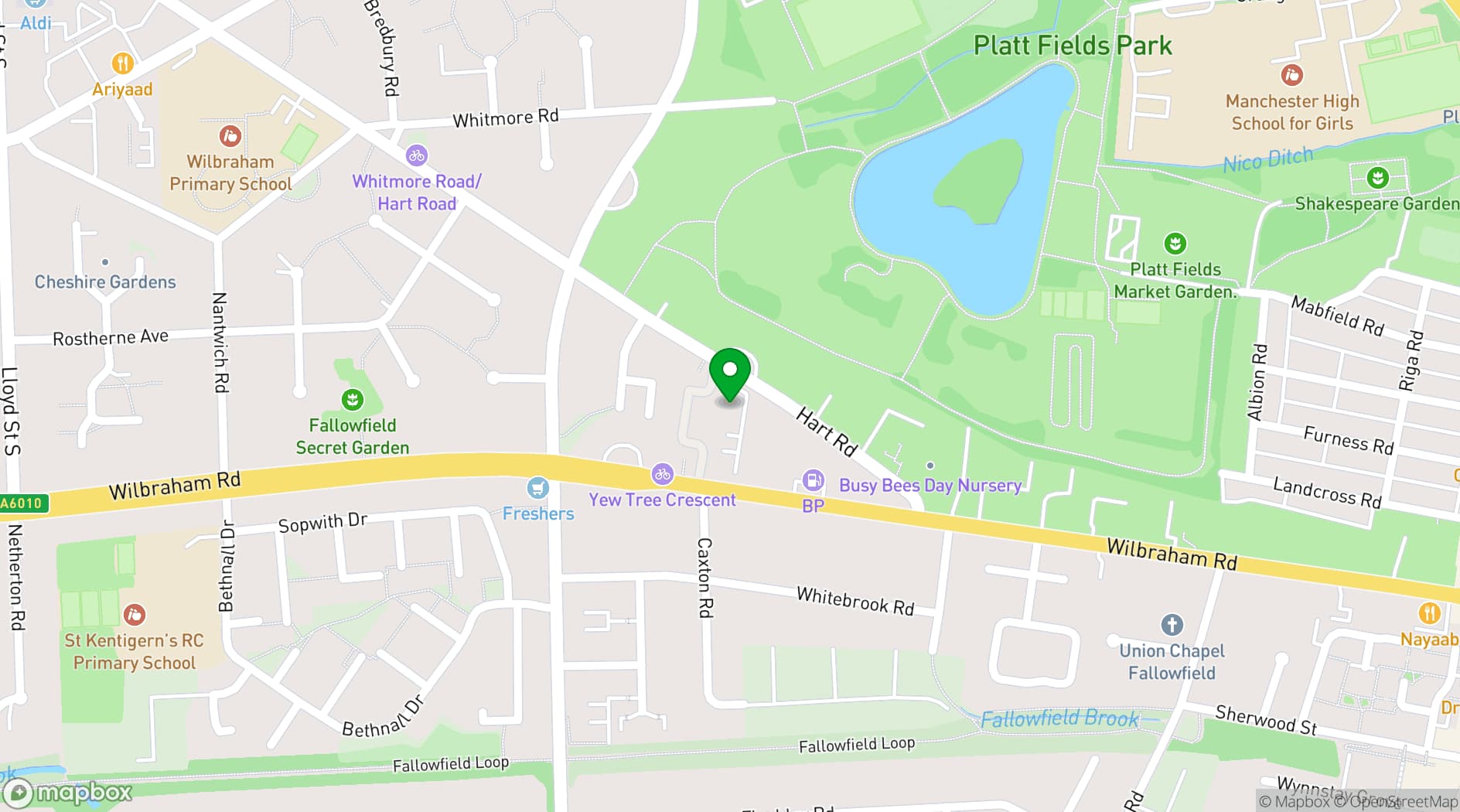 Map showing St Kentigern's Parish Hall