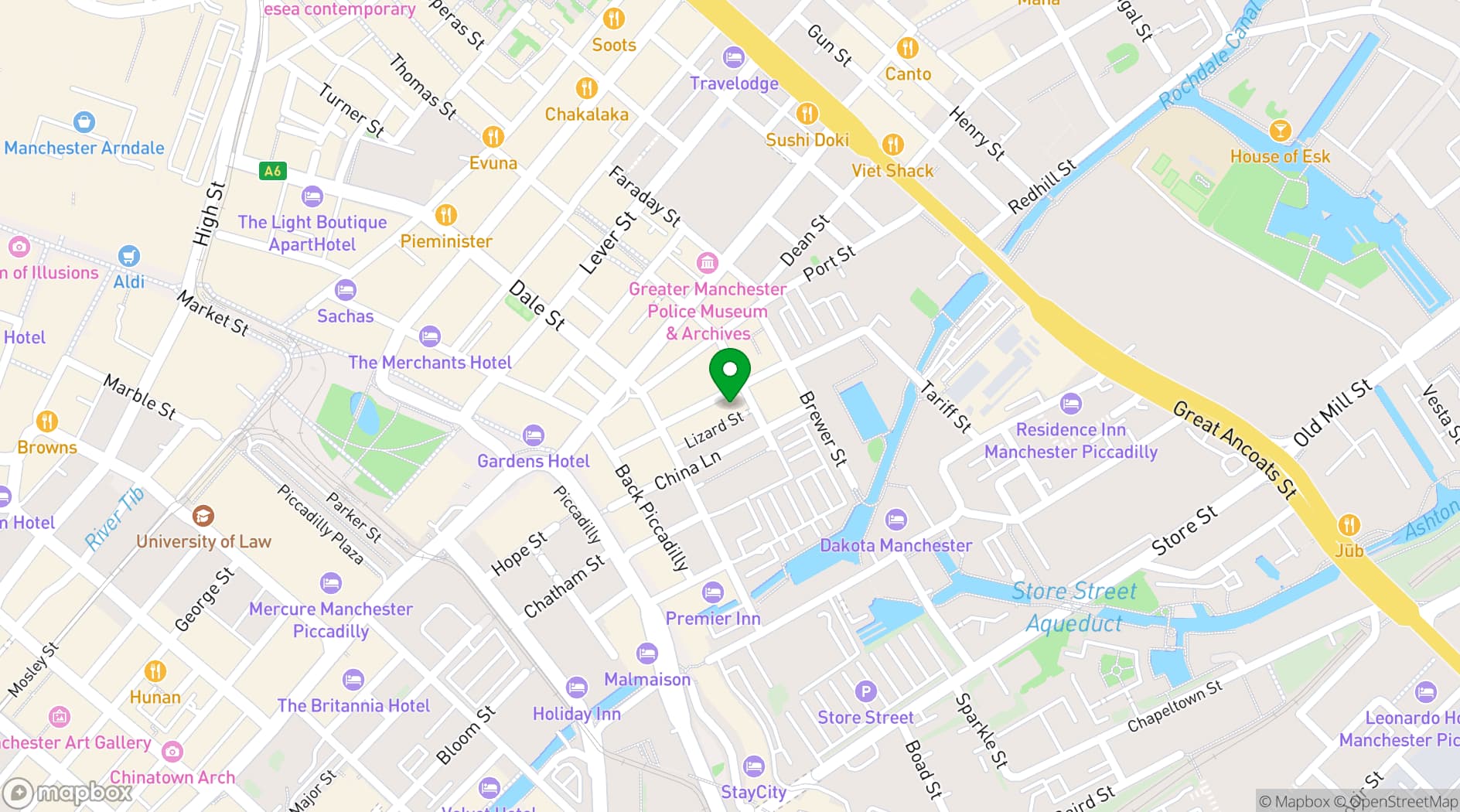 Map showing Boogalú