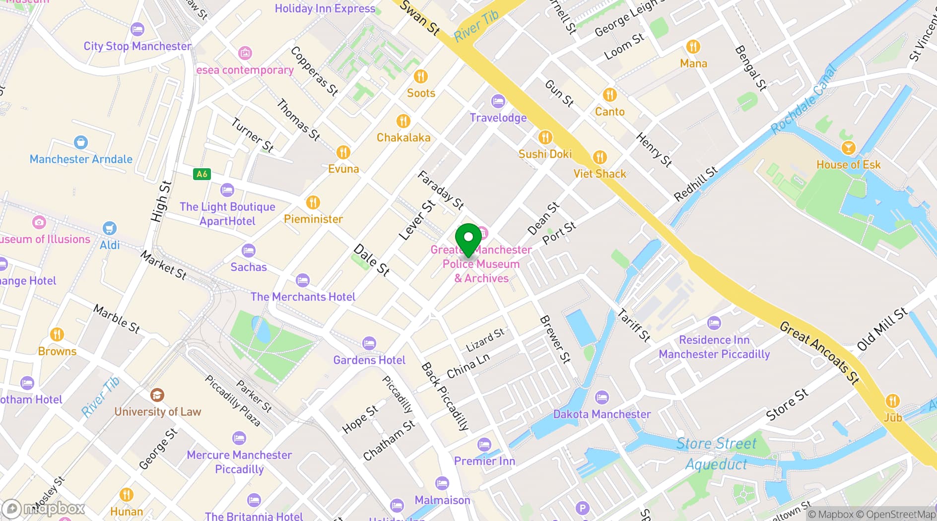 Map showing yoga soul