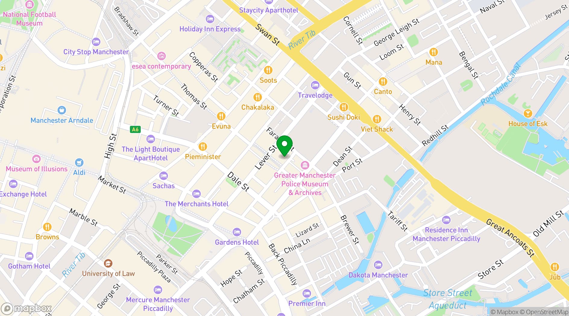 Map showing Quarter House