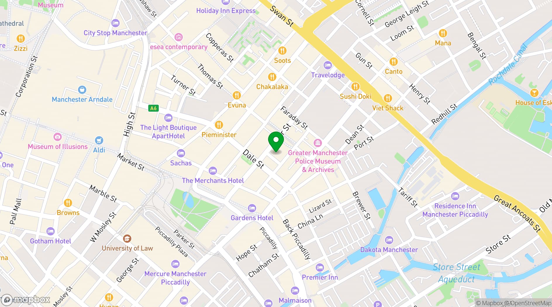 Map showing Structure Wellness