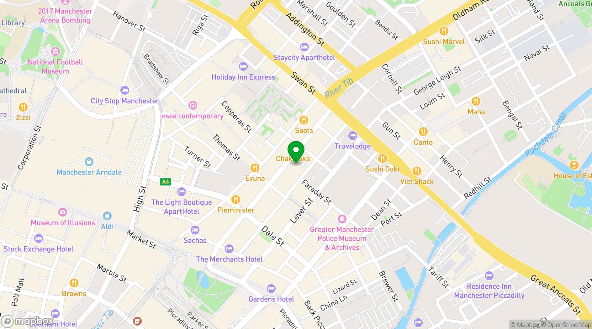 Map showing Mean Eyed Cat Bar