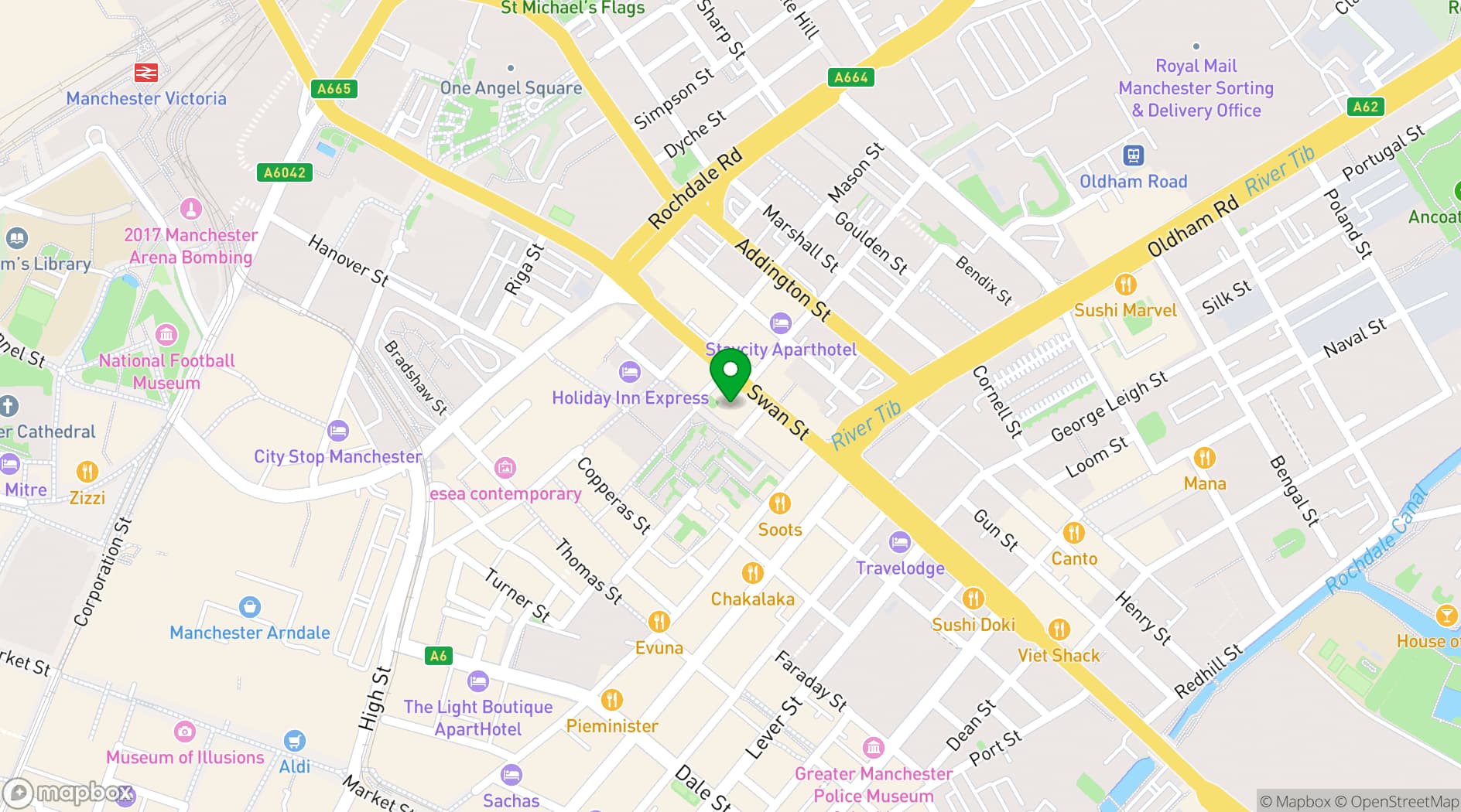 Map showing Band on the Wall