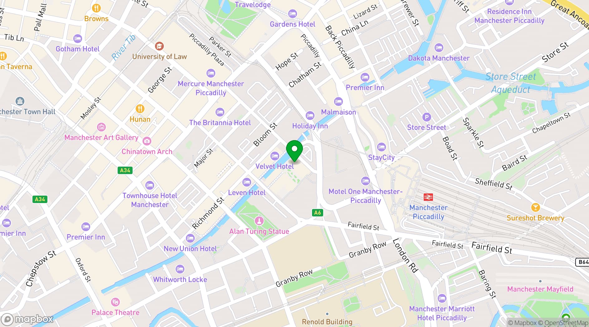 Map showing Nell's Kampus
