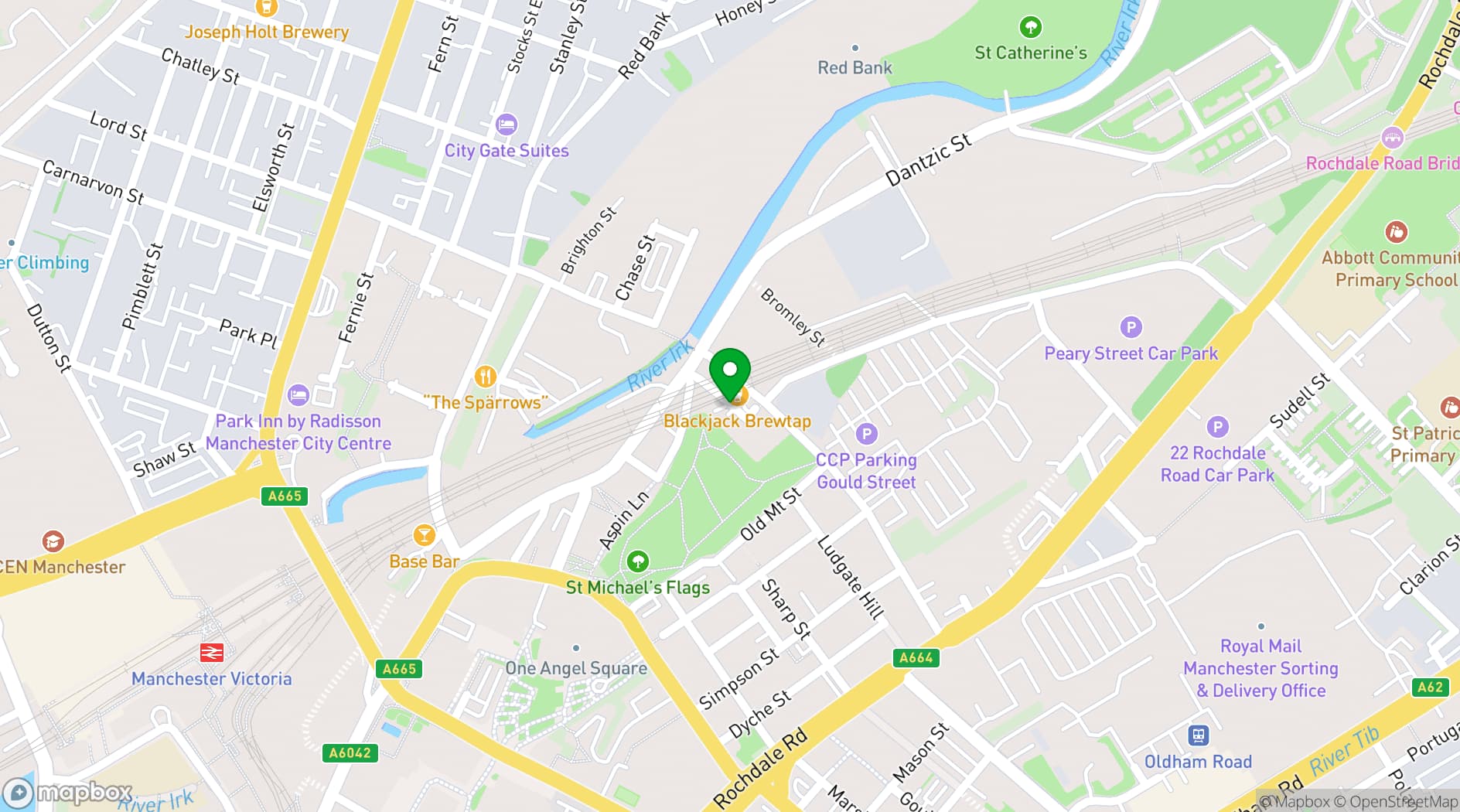 Map showing Fairfield Social Club