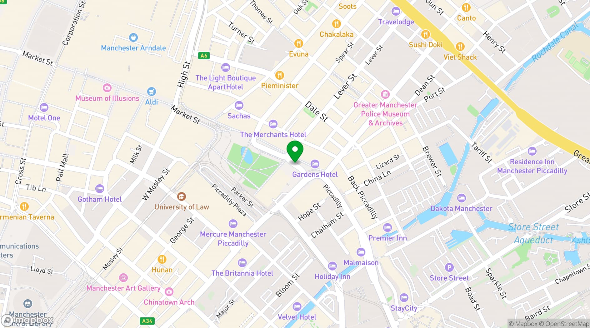 Map showing FourthFloor