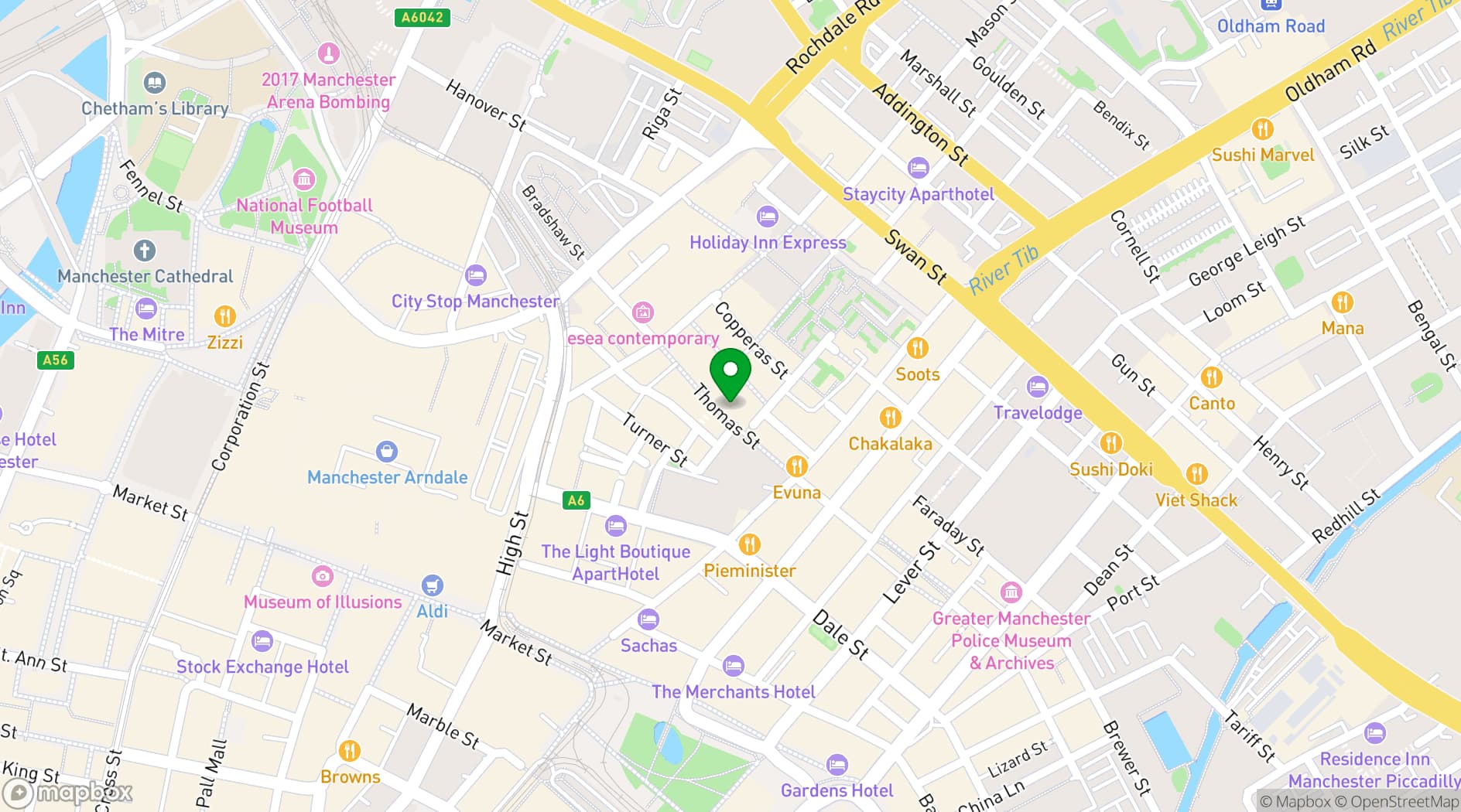 Map showing Terrace NQ