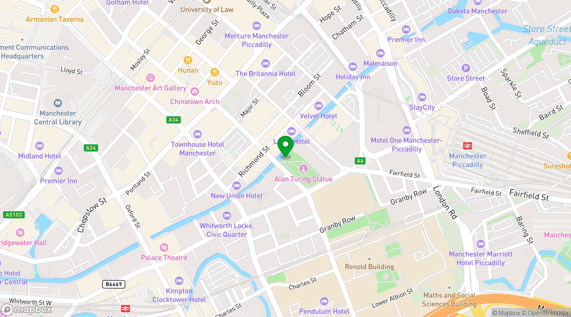 Map showing On Bar