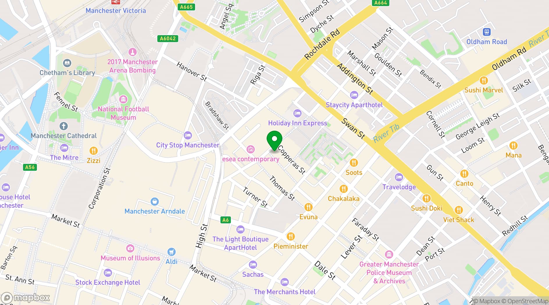 Map showing 63 Degrees