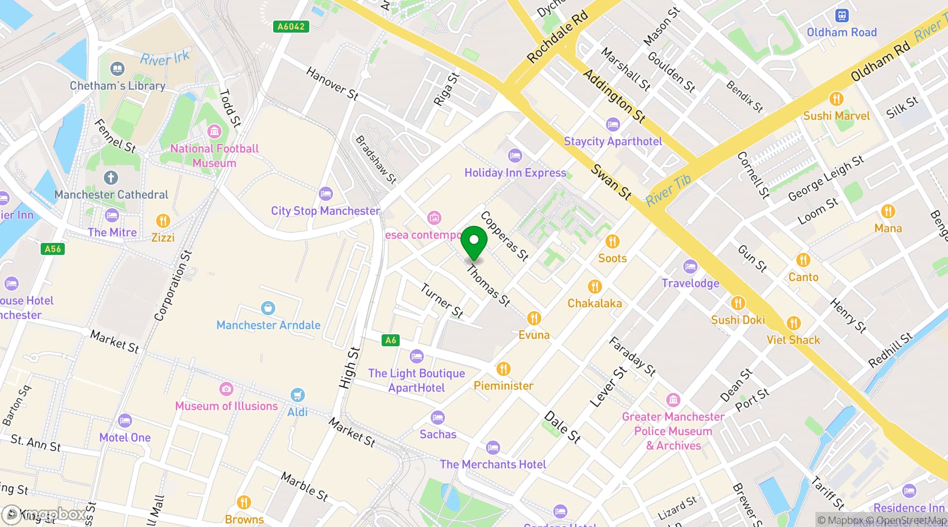 Map showing Terrace NQ