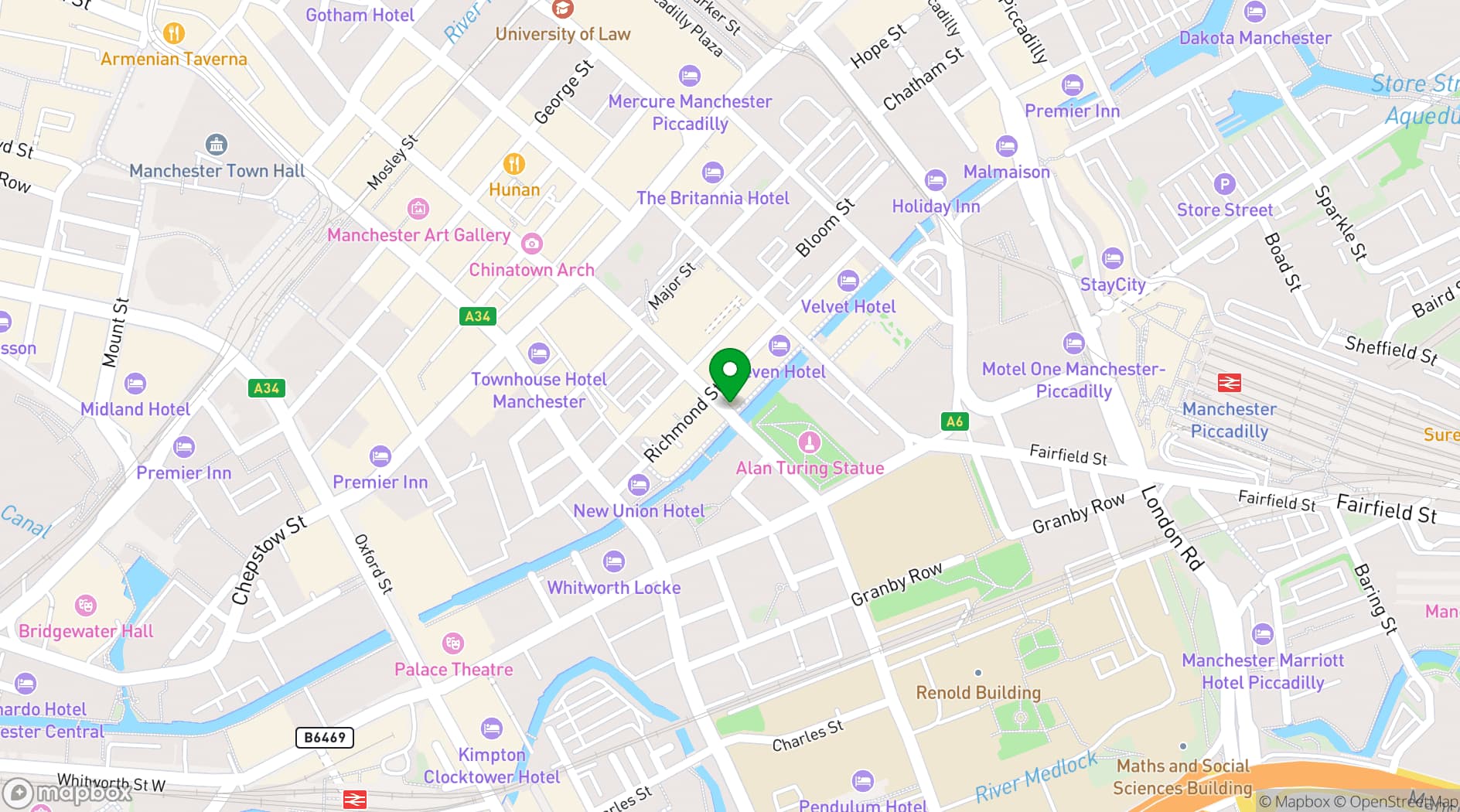 Map showing Club Tropicana