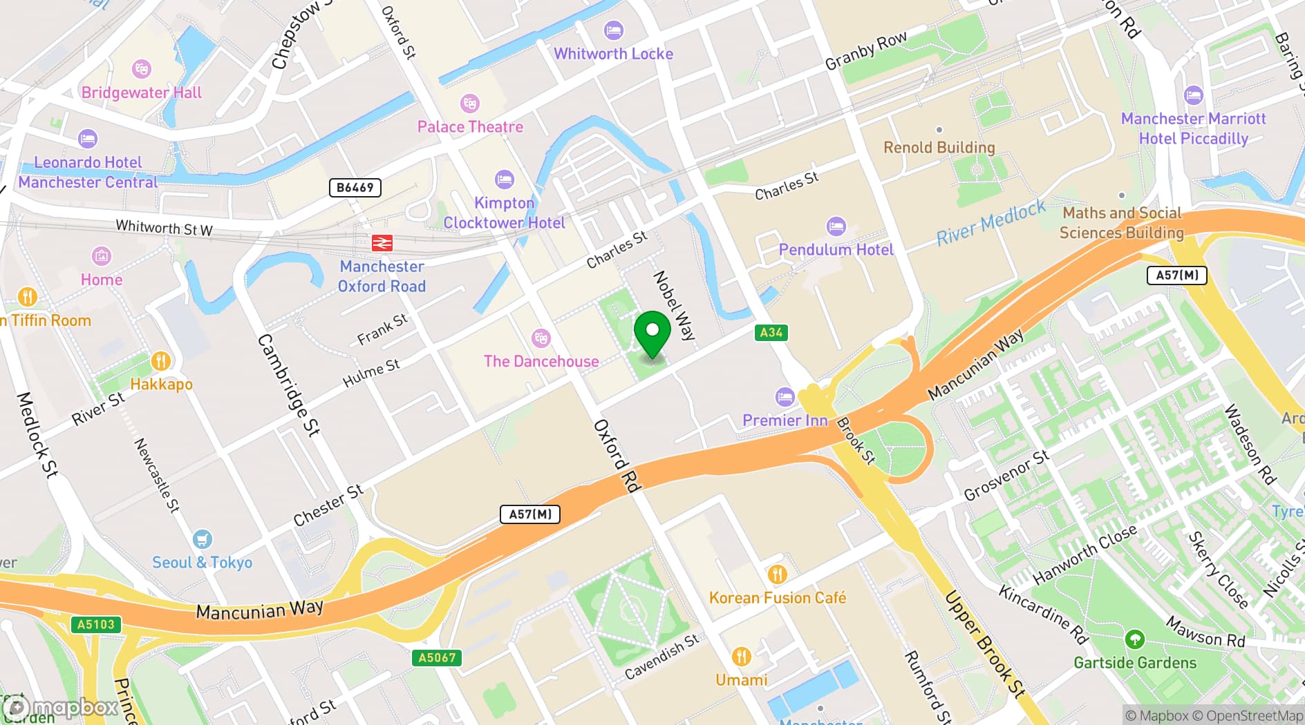 Map showing Hello Oriental