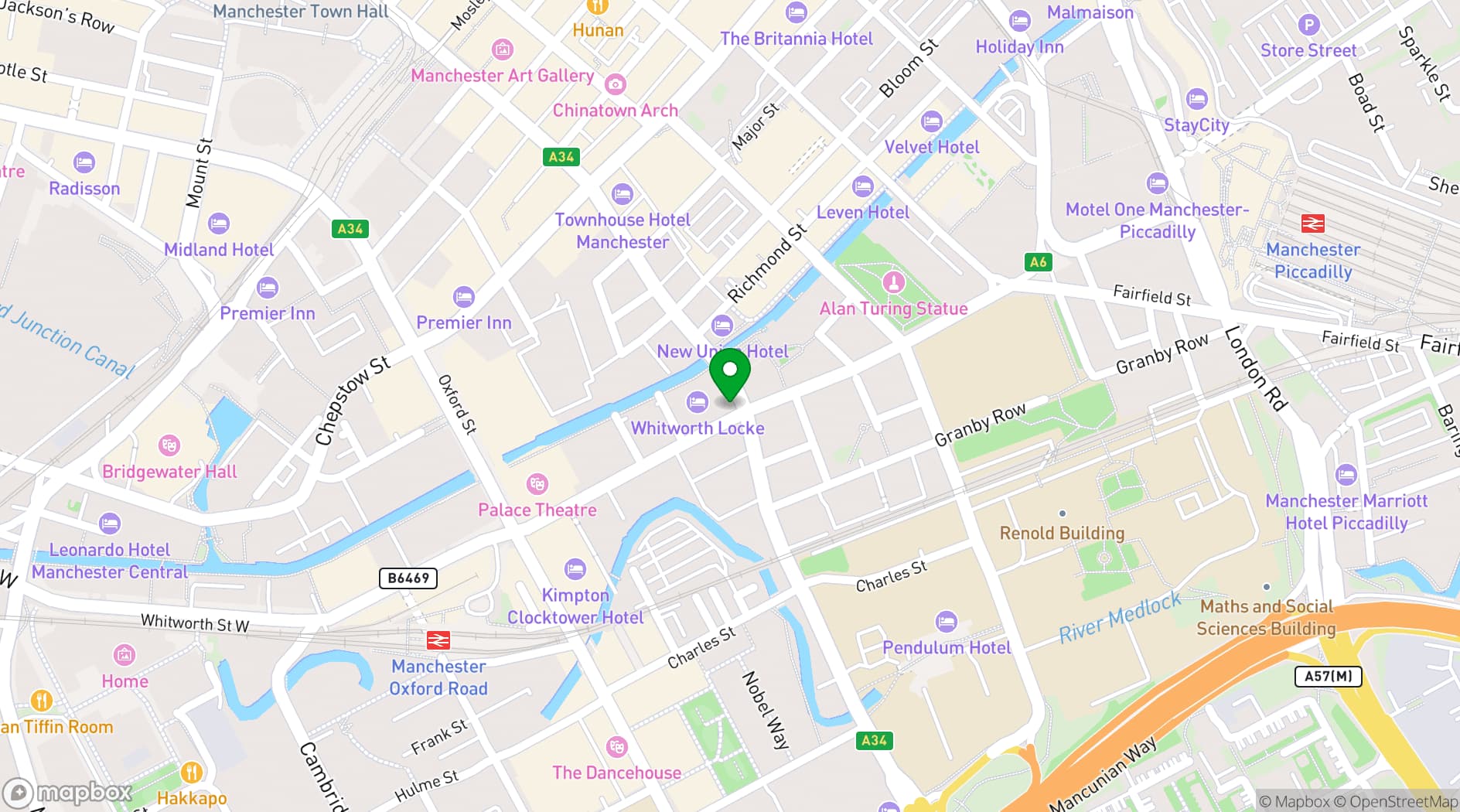 Map showing Winsome