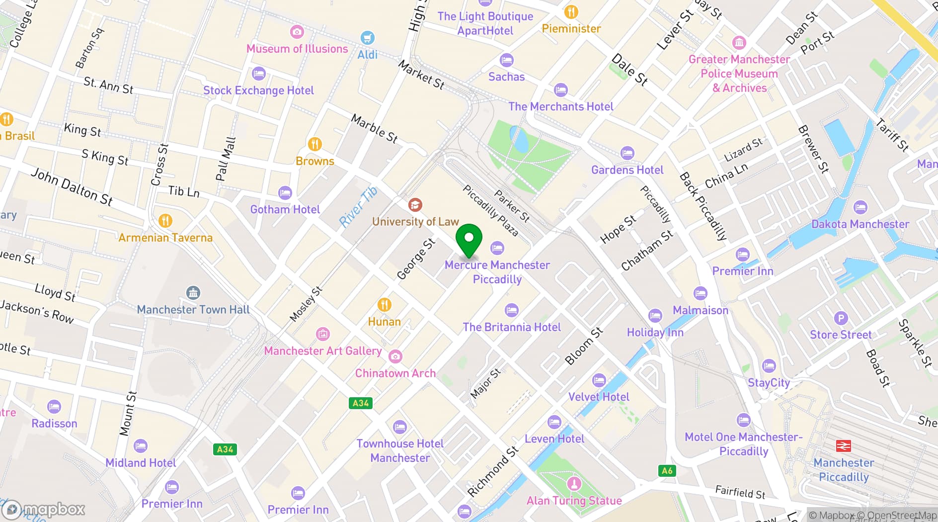 Map showing Higher Ground