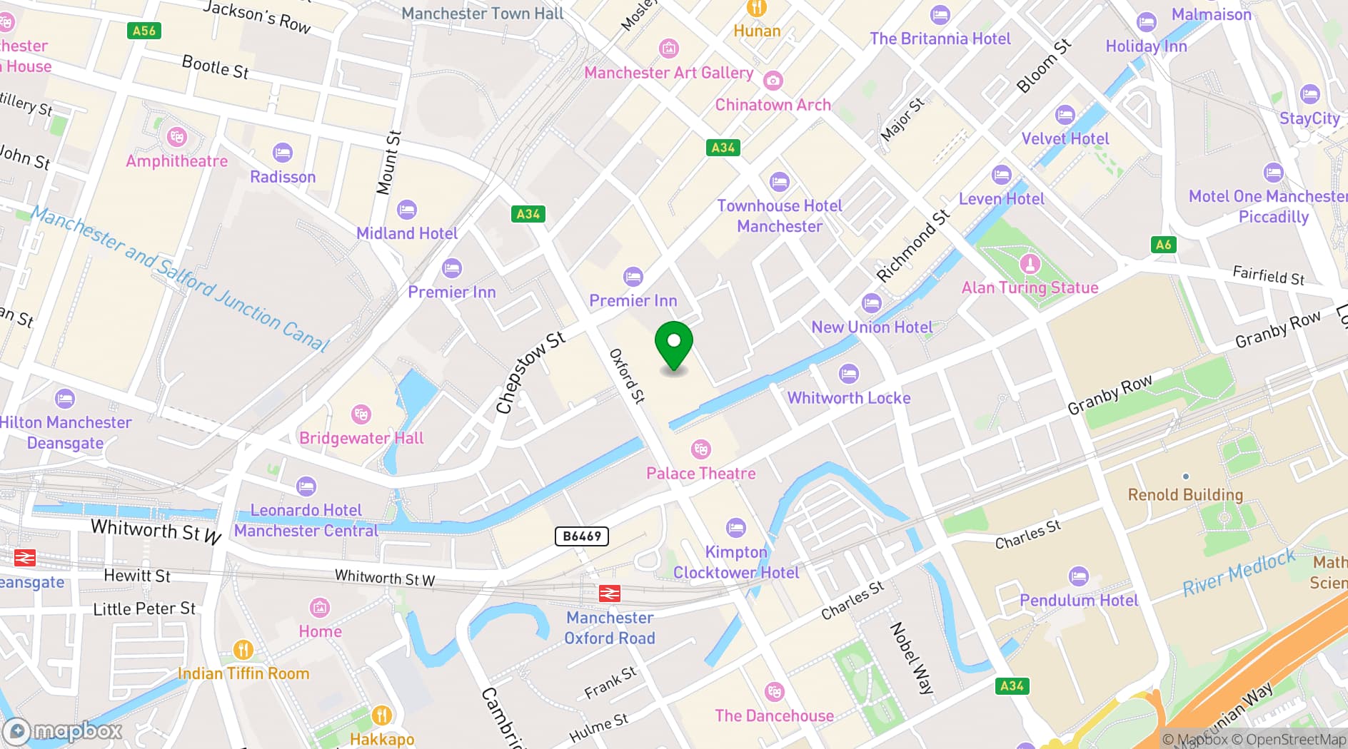 Map showing St James