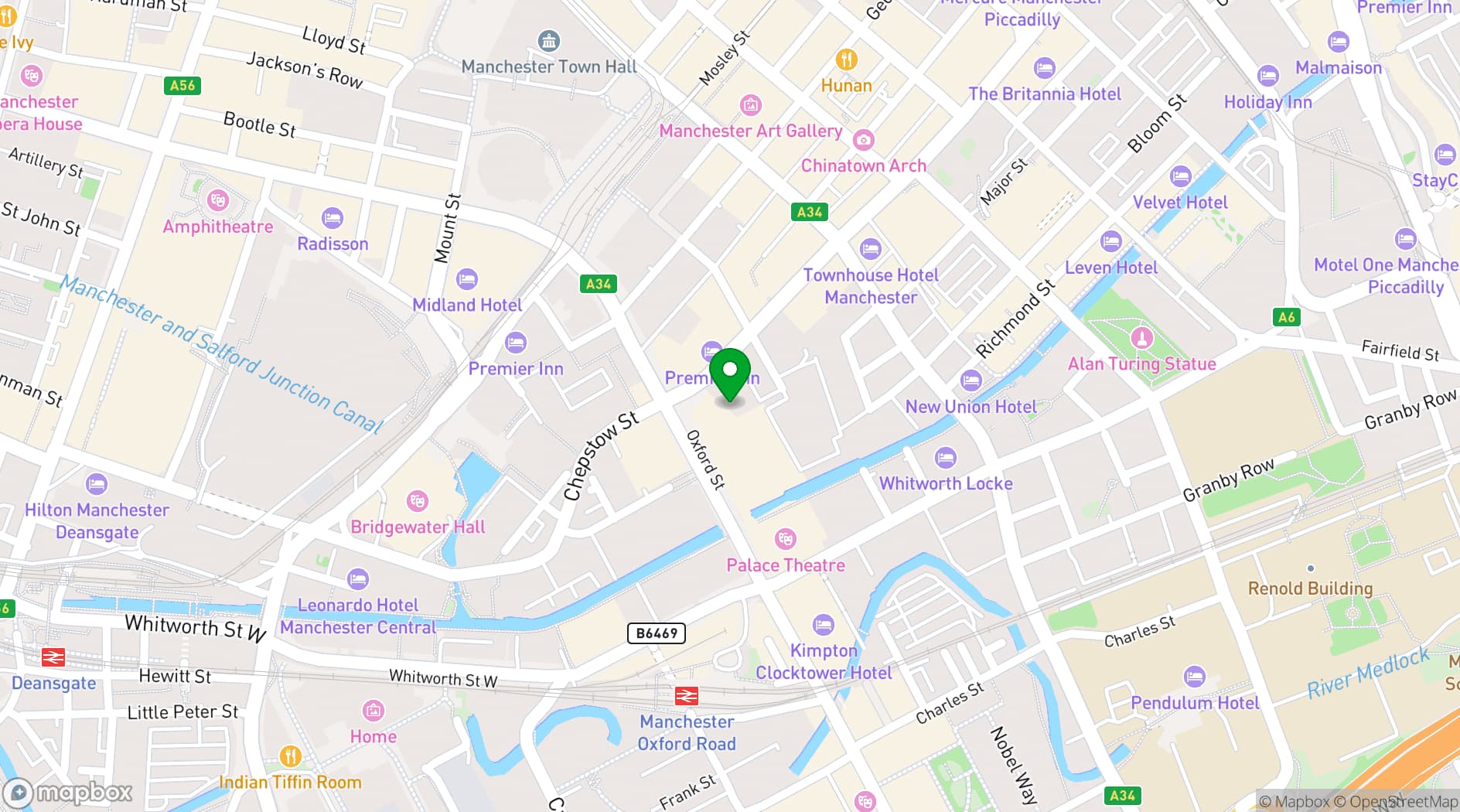 Map showing ZEBOX UK