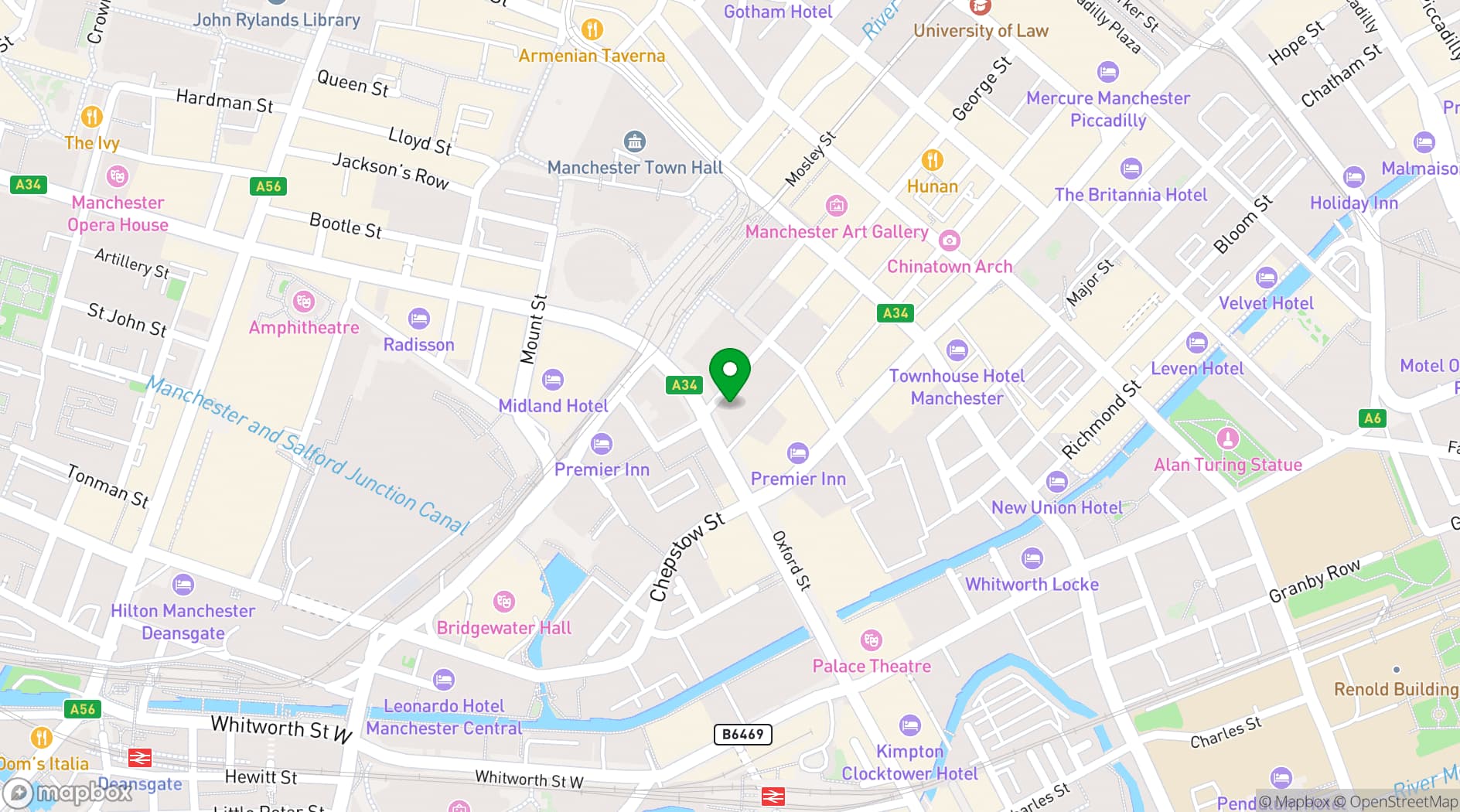 Map showing Landmark