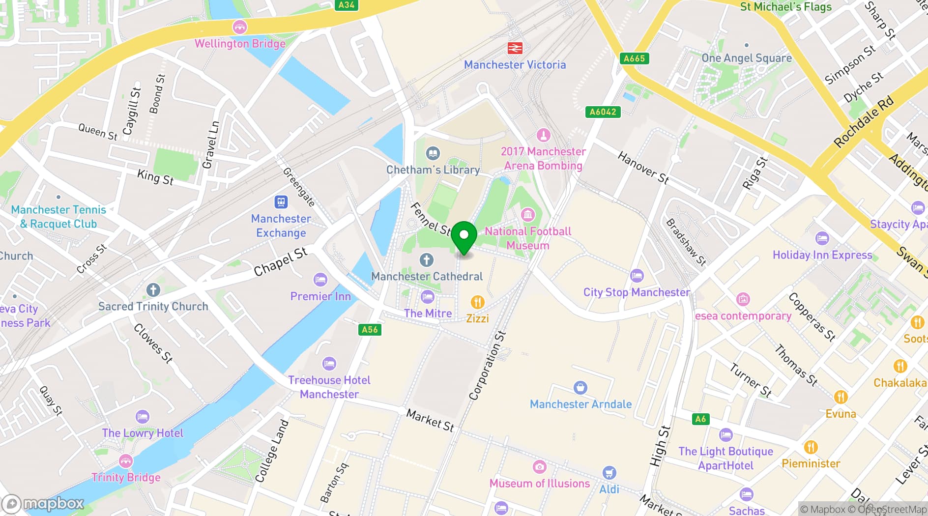 Map showing Sixes Cricket