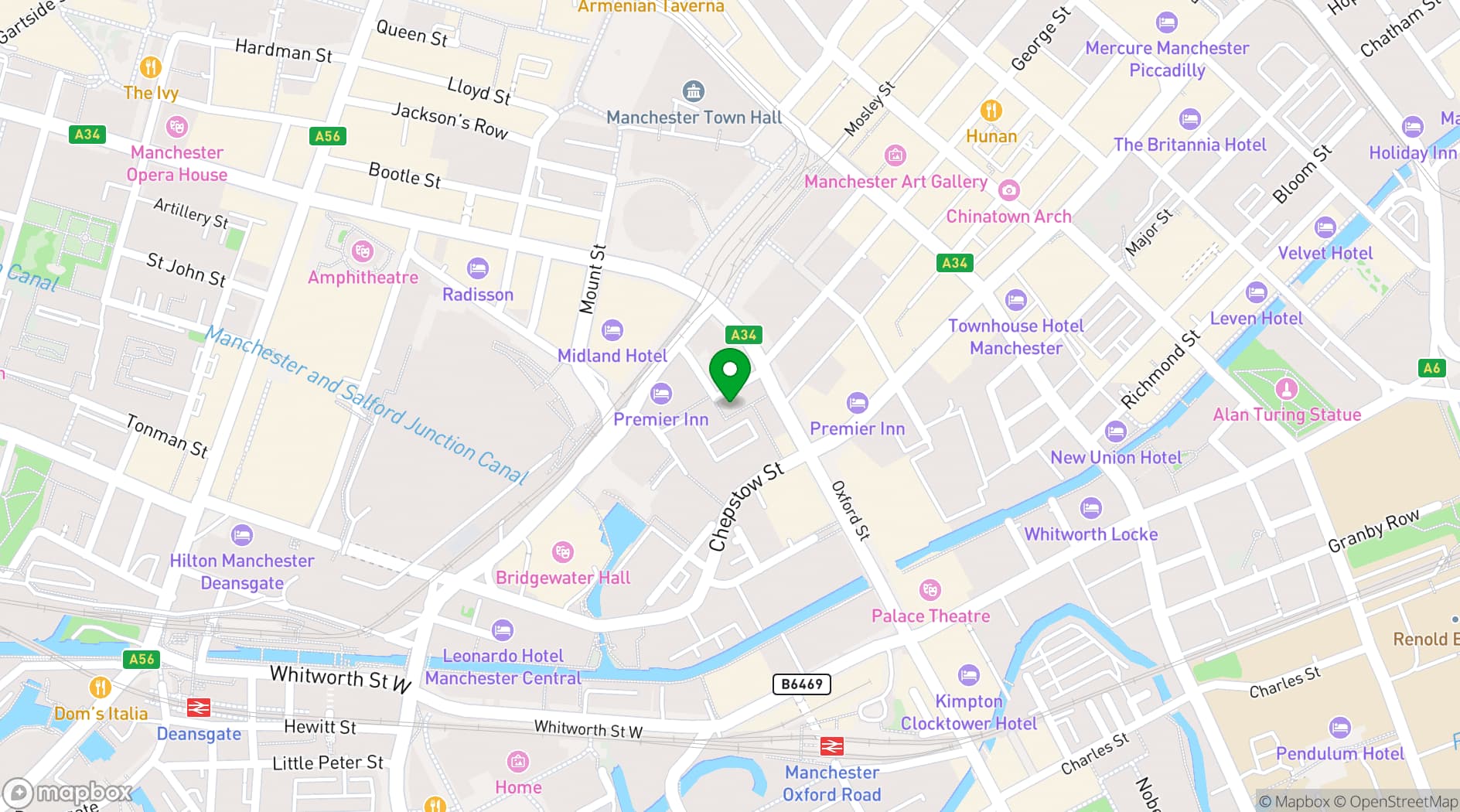 Map showing Bartle House