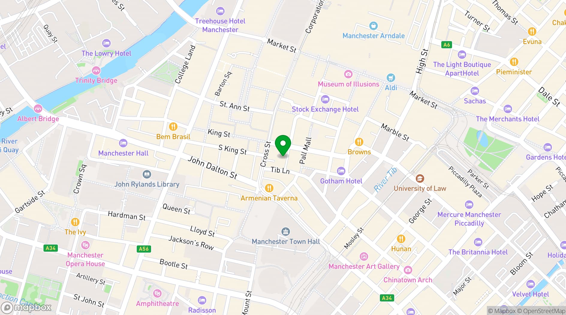 Map showing Colony King Street