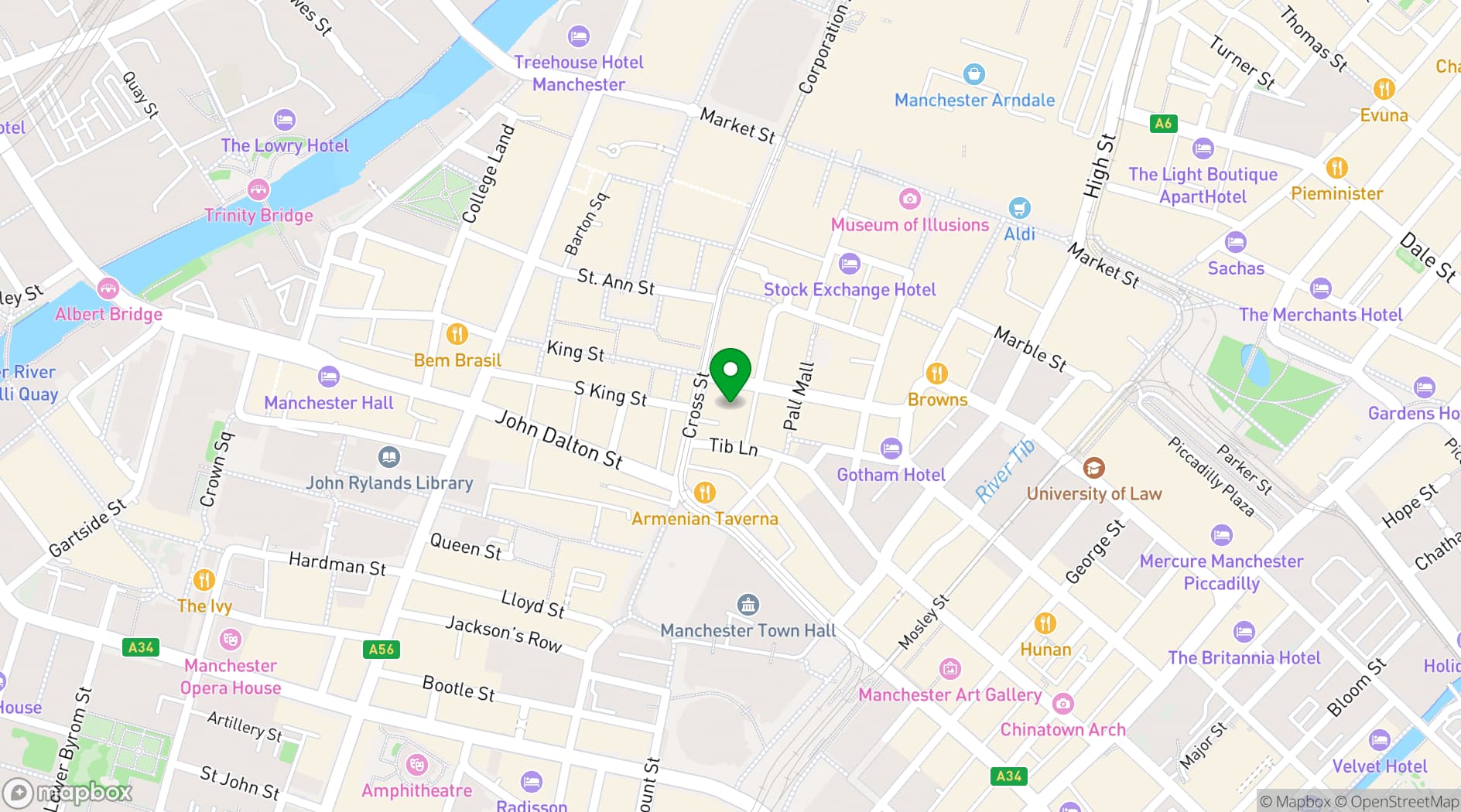 Map showing Orega King Street