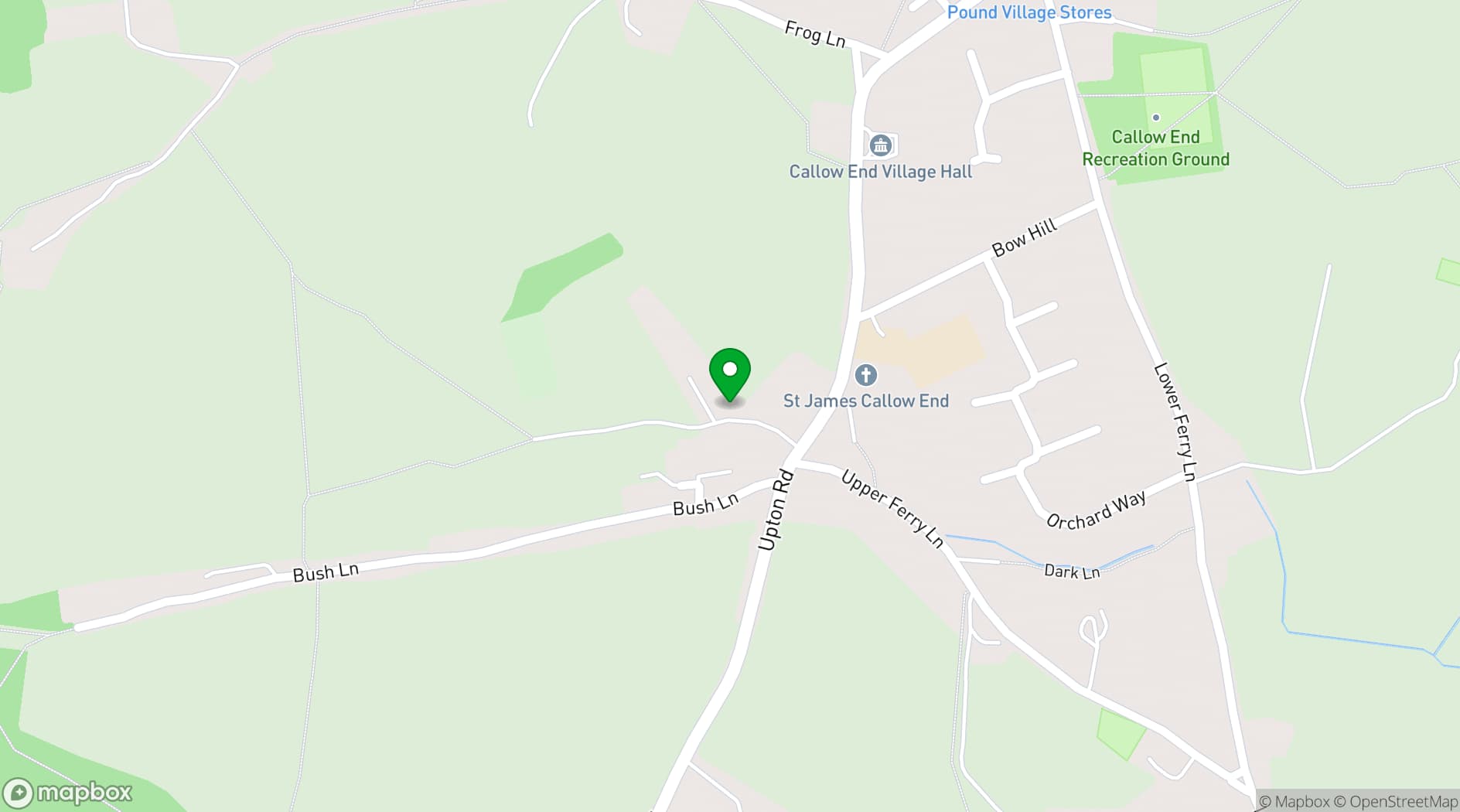 Map showing The Old Bush