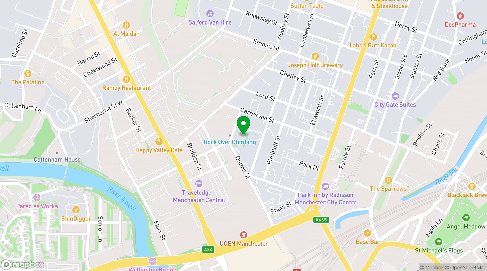 Map showing MCR Creative Studios