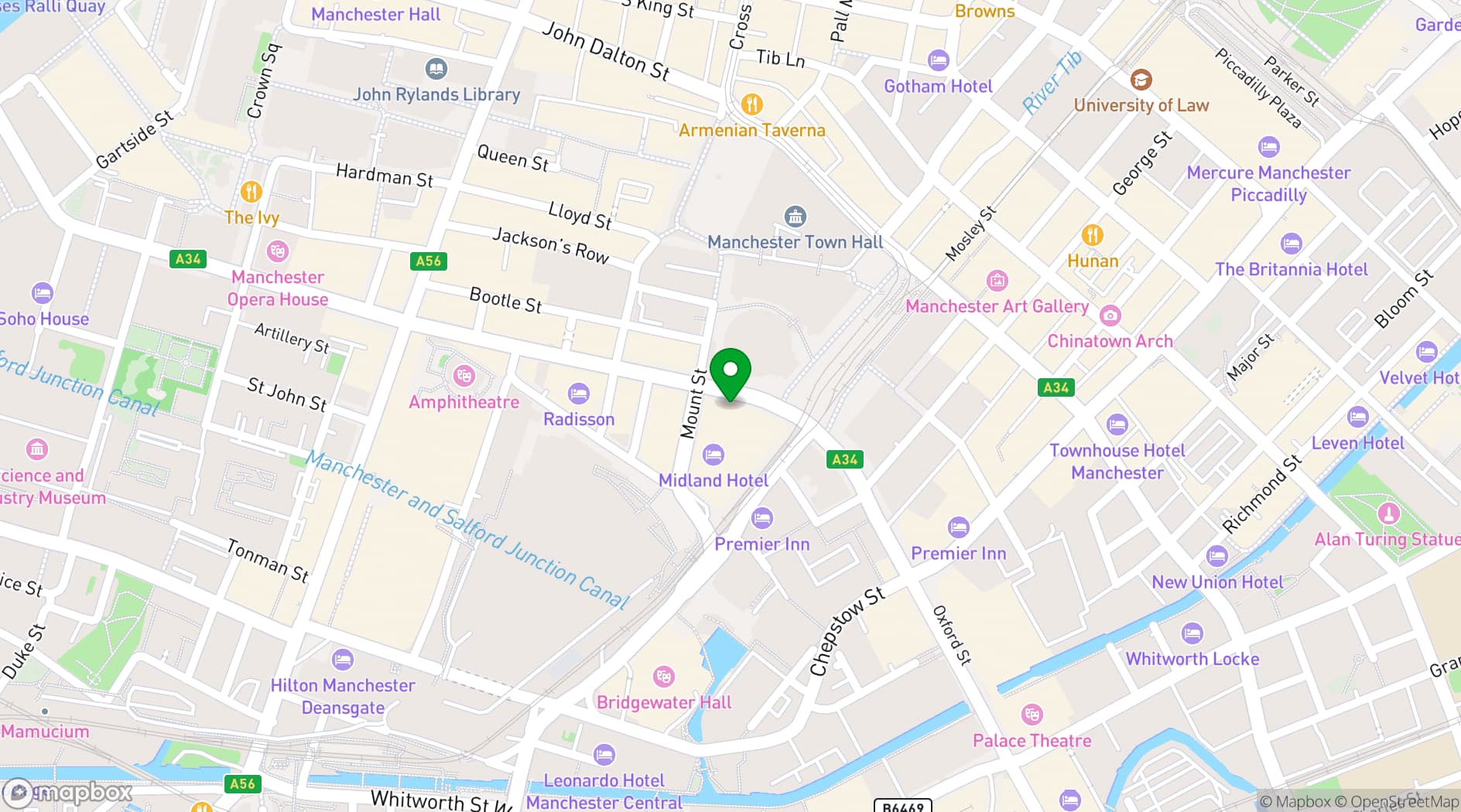 Map showing Adam Reid @ The French