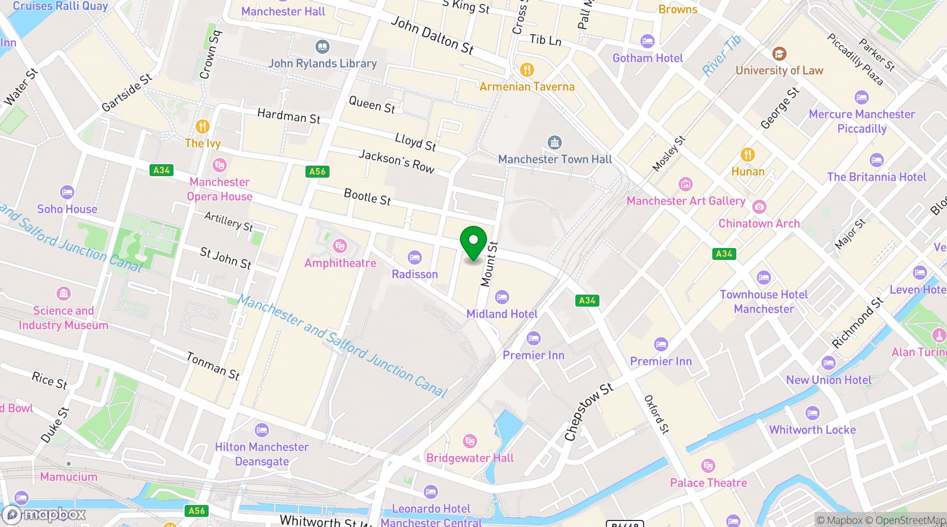 Map showing Exhibition